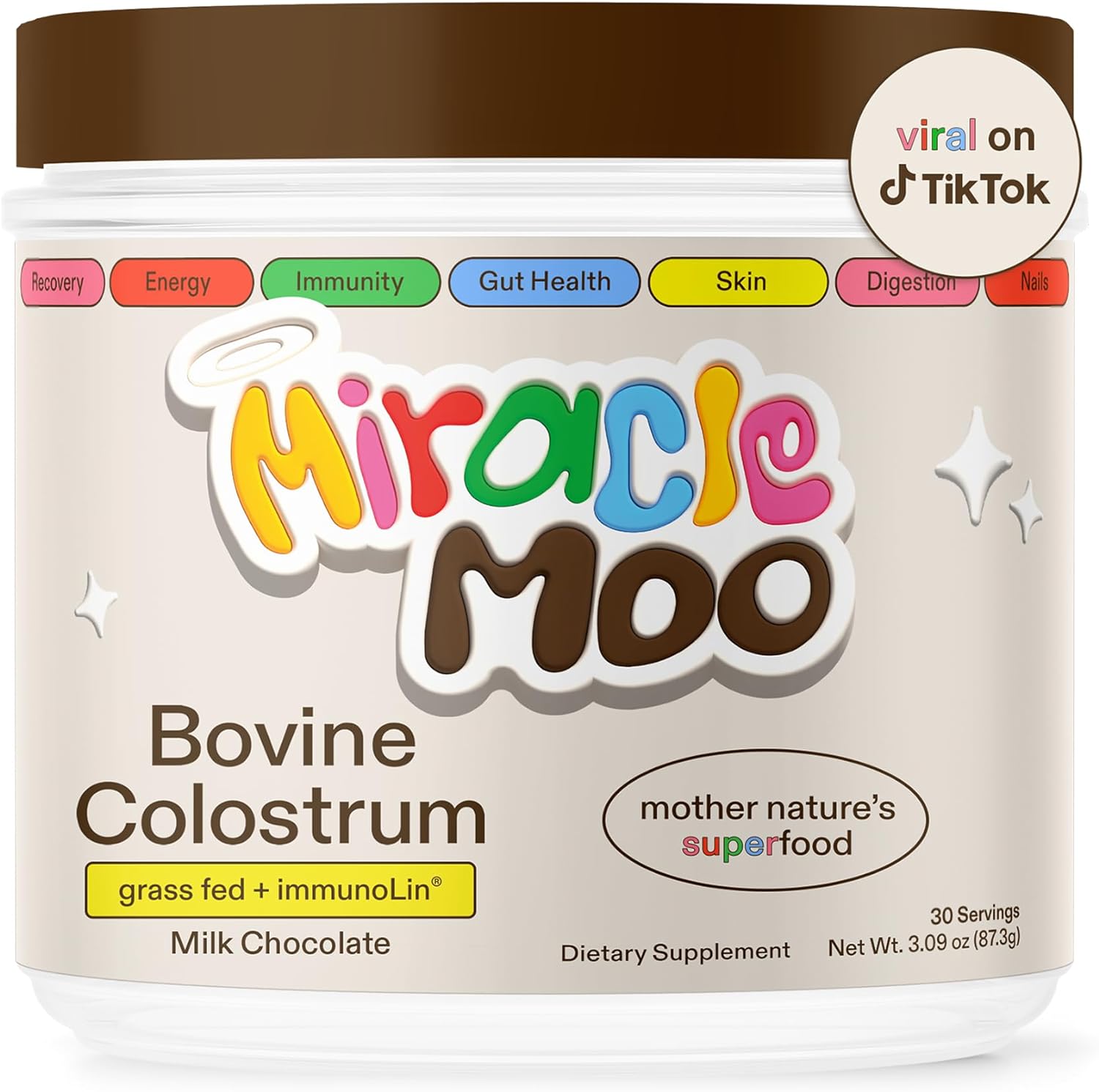 Colostrum Supplement | Chocolate, 30 Servings