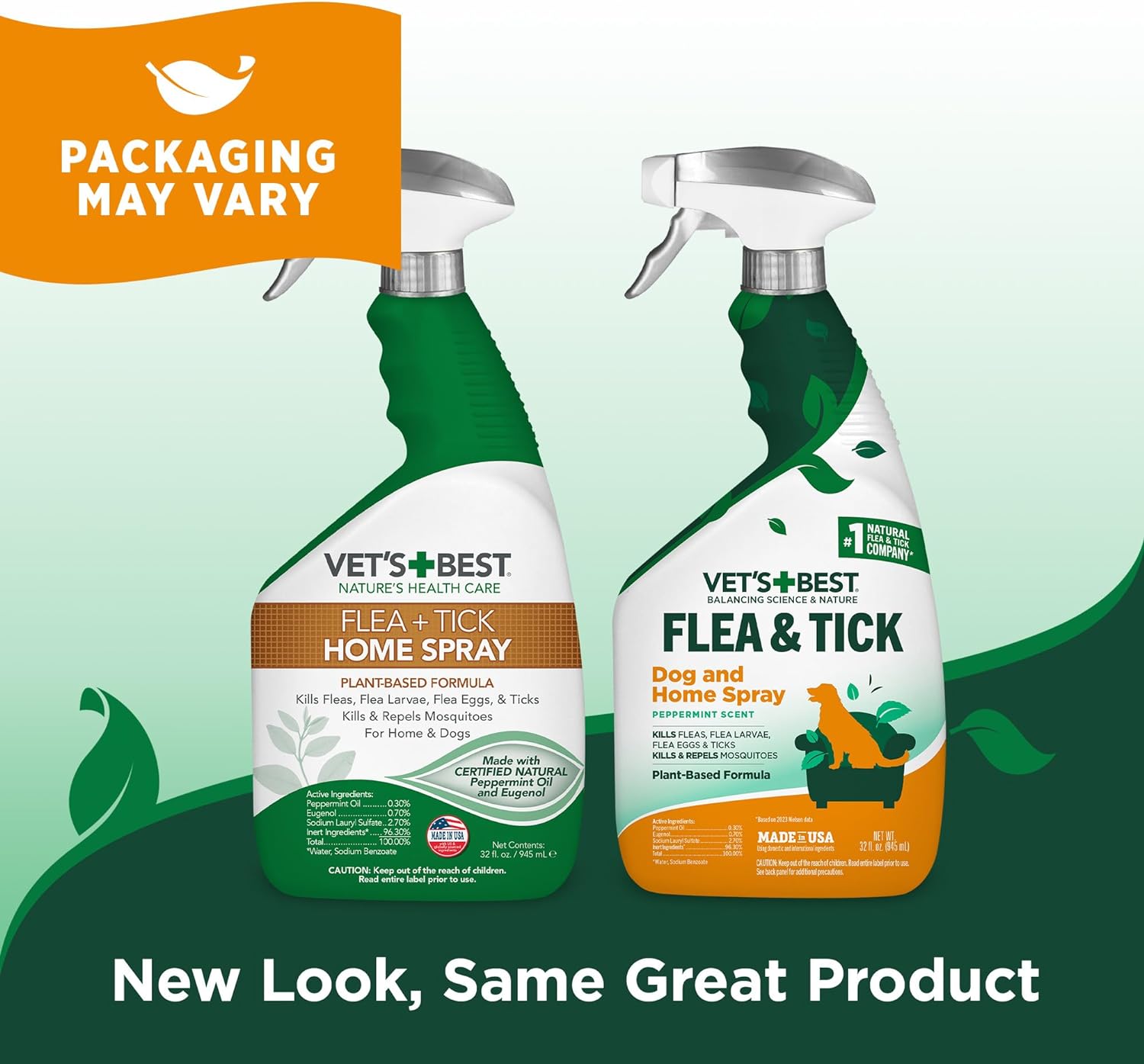 Dog Flea and Tick Spray | Natural Ingredients, 32 fl oz