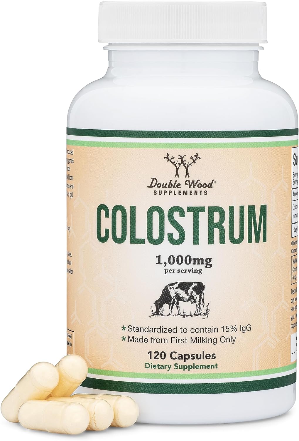 Colostrum Supplement | 120 Capsules, 1000mg per Serving