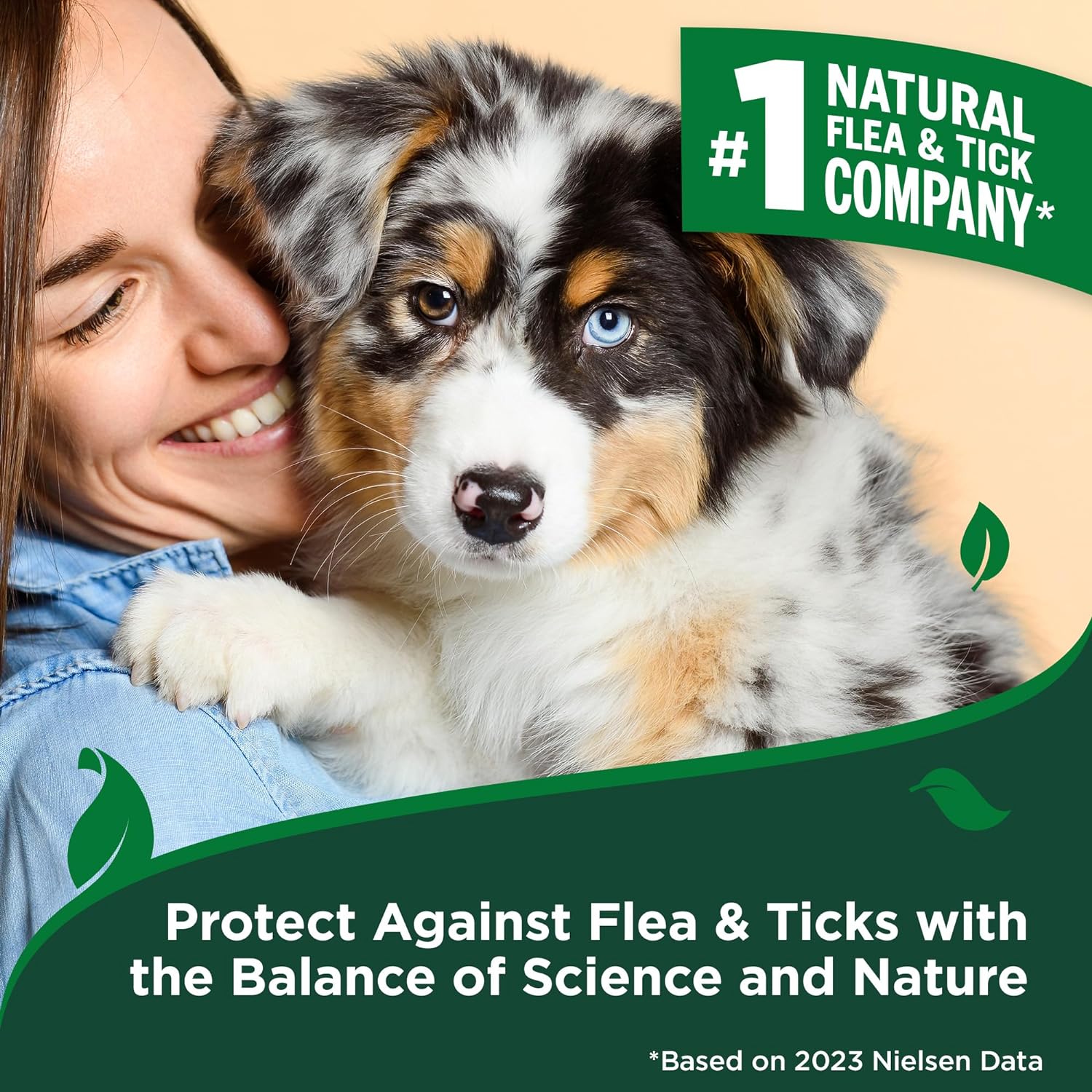 Dog Flea and Tick Spray | Natural Ingredients, 32 fl oz