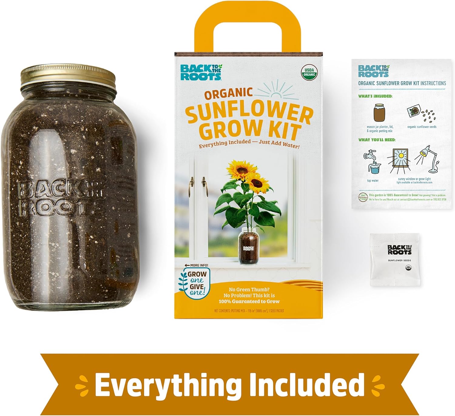 Organic Plant Grow Kit | Sunflower