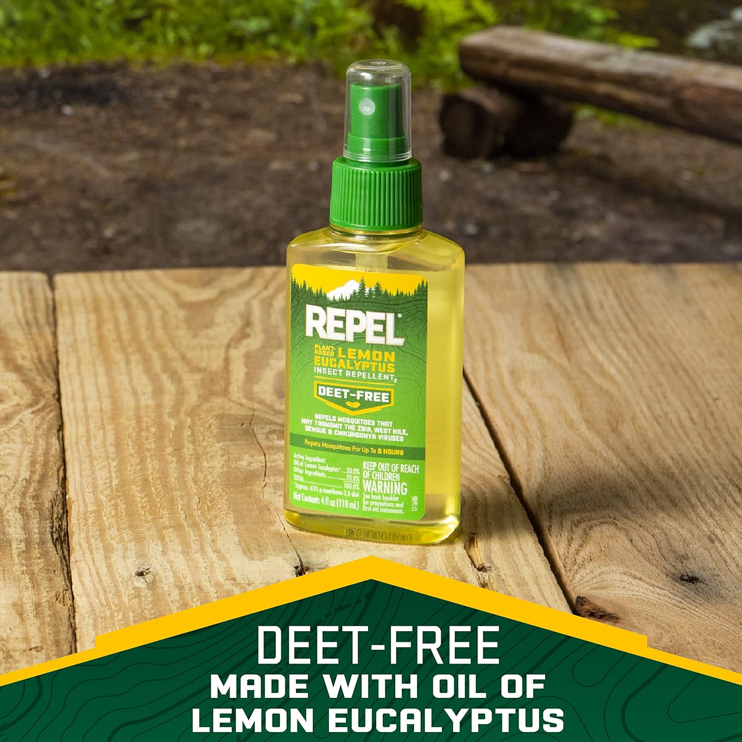 Insect Repellent Spray | Plant-Based, Lemon Eucalyptus, DEET-Free, 4 oz (2-Pack)