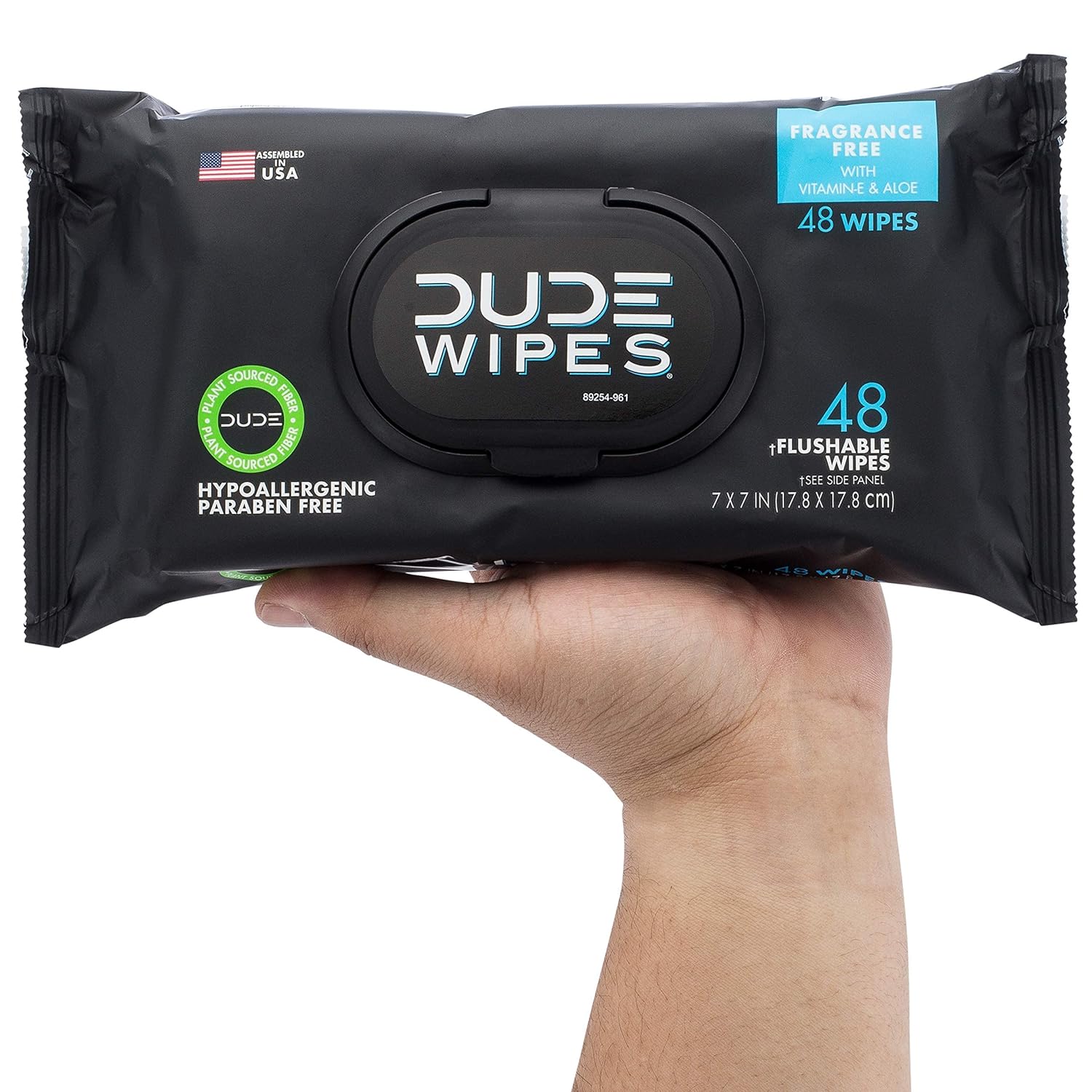 Flushable Wipes | Unscented Extra-Large with Vitamin E & Aloe, 144 Count