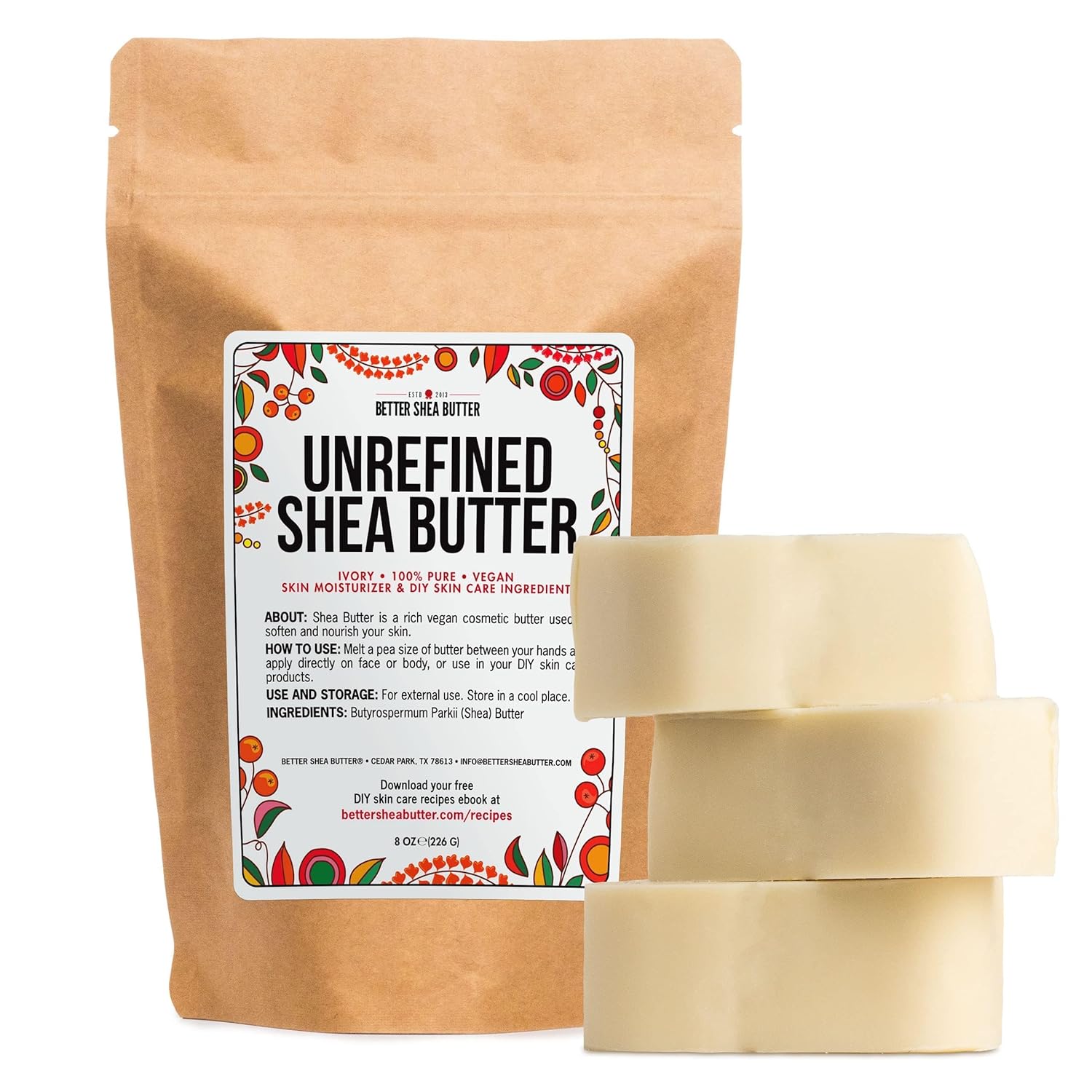 Body Butter | 100% Natural, 8 oz, Deep Moisturizing Formula