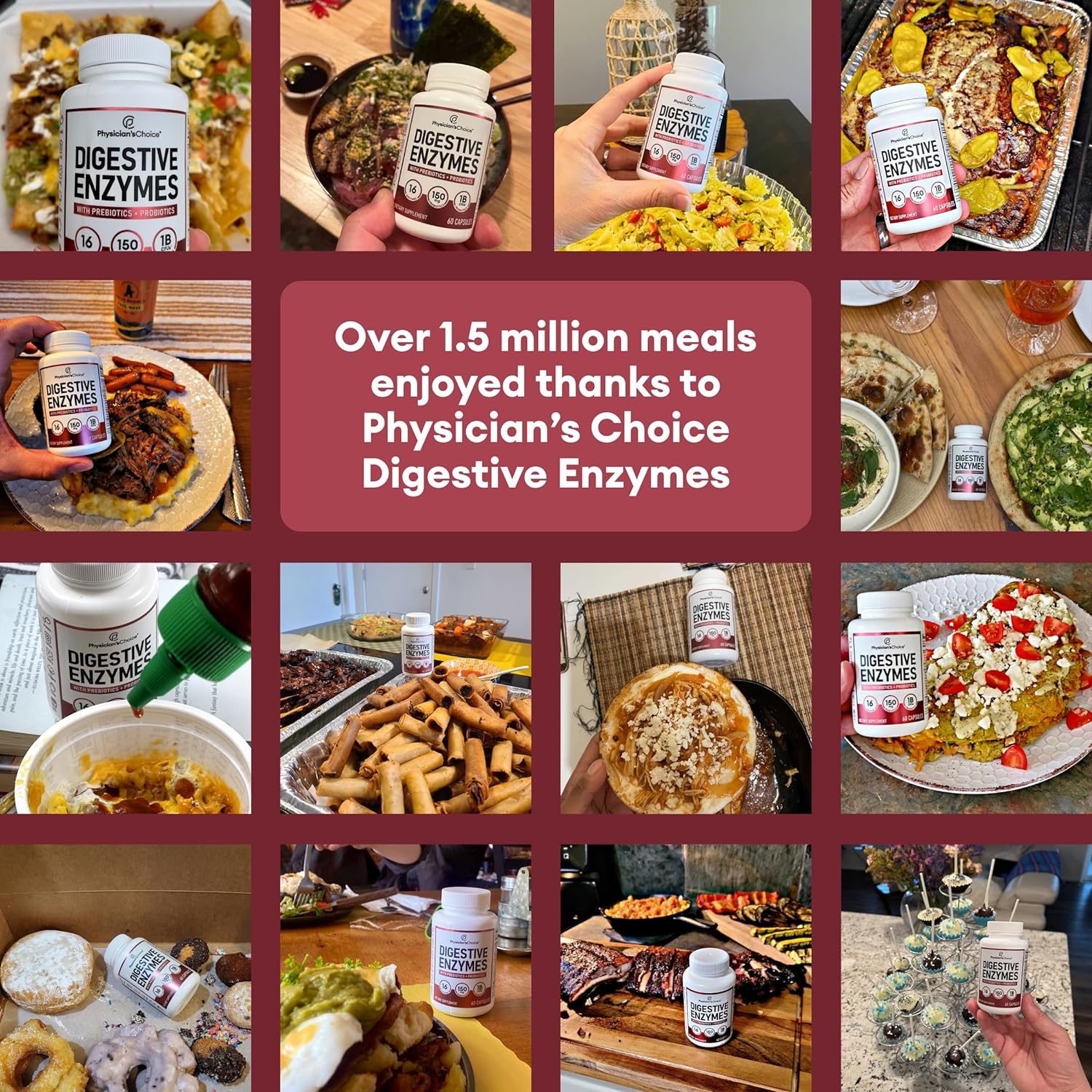 Digestive Enzymes | Multi Enzymes, Prebiotics & Probiotics, 60 CT