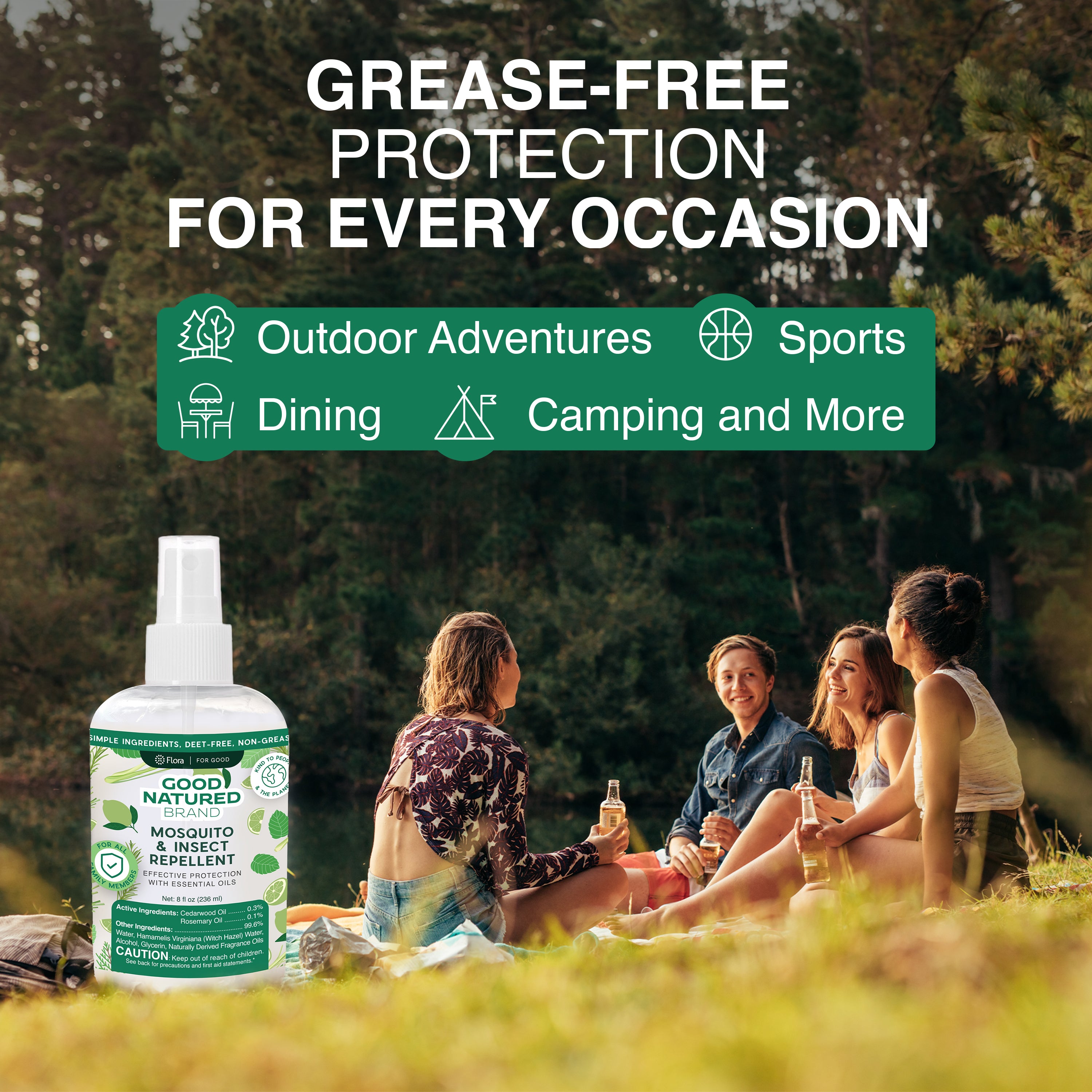 DEET-Free Mosquito & Insect Repellent | 8oz