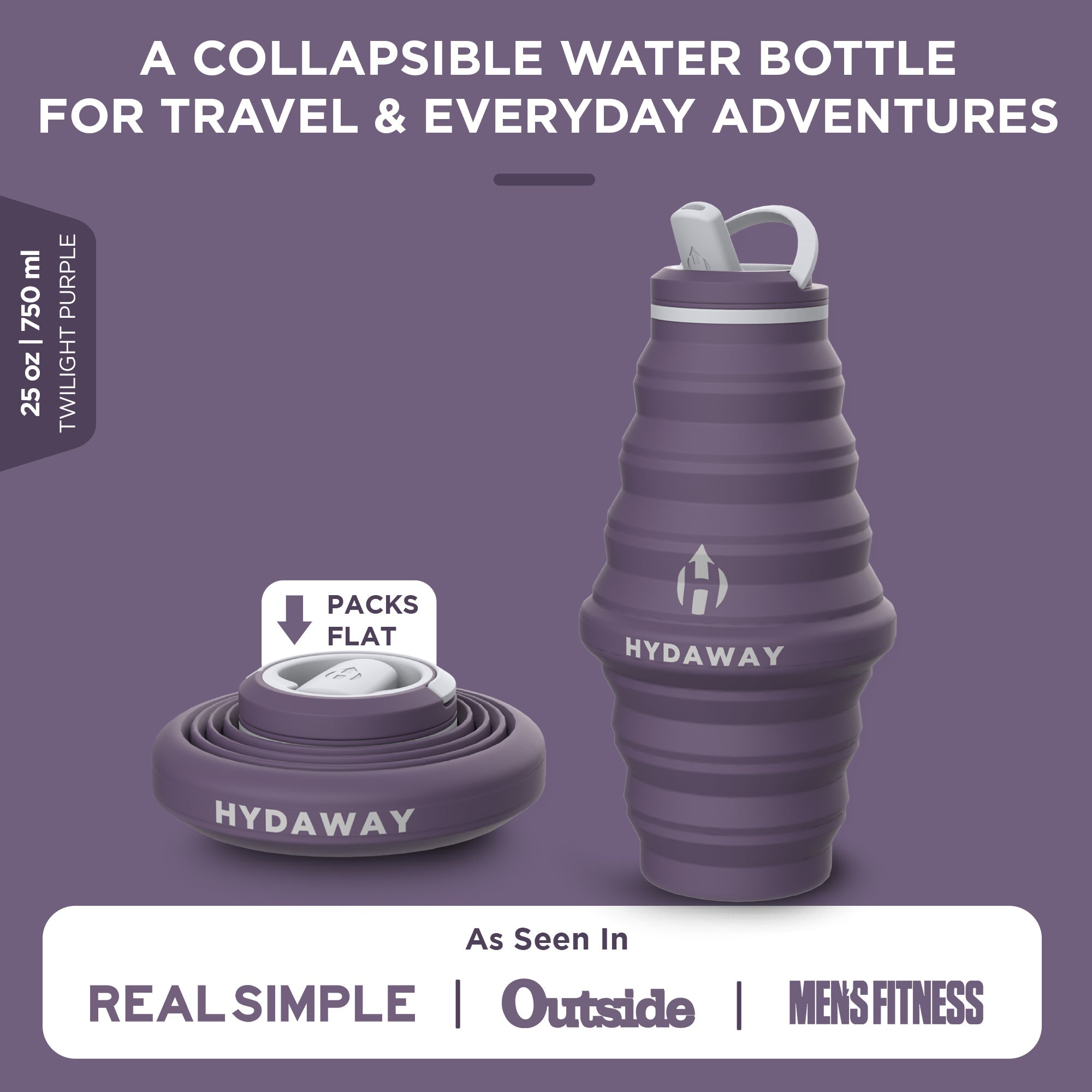 Collapsible Water Bottle - 25 oz