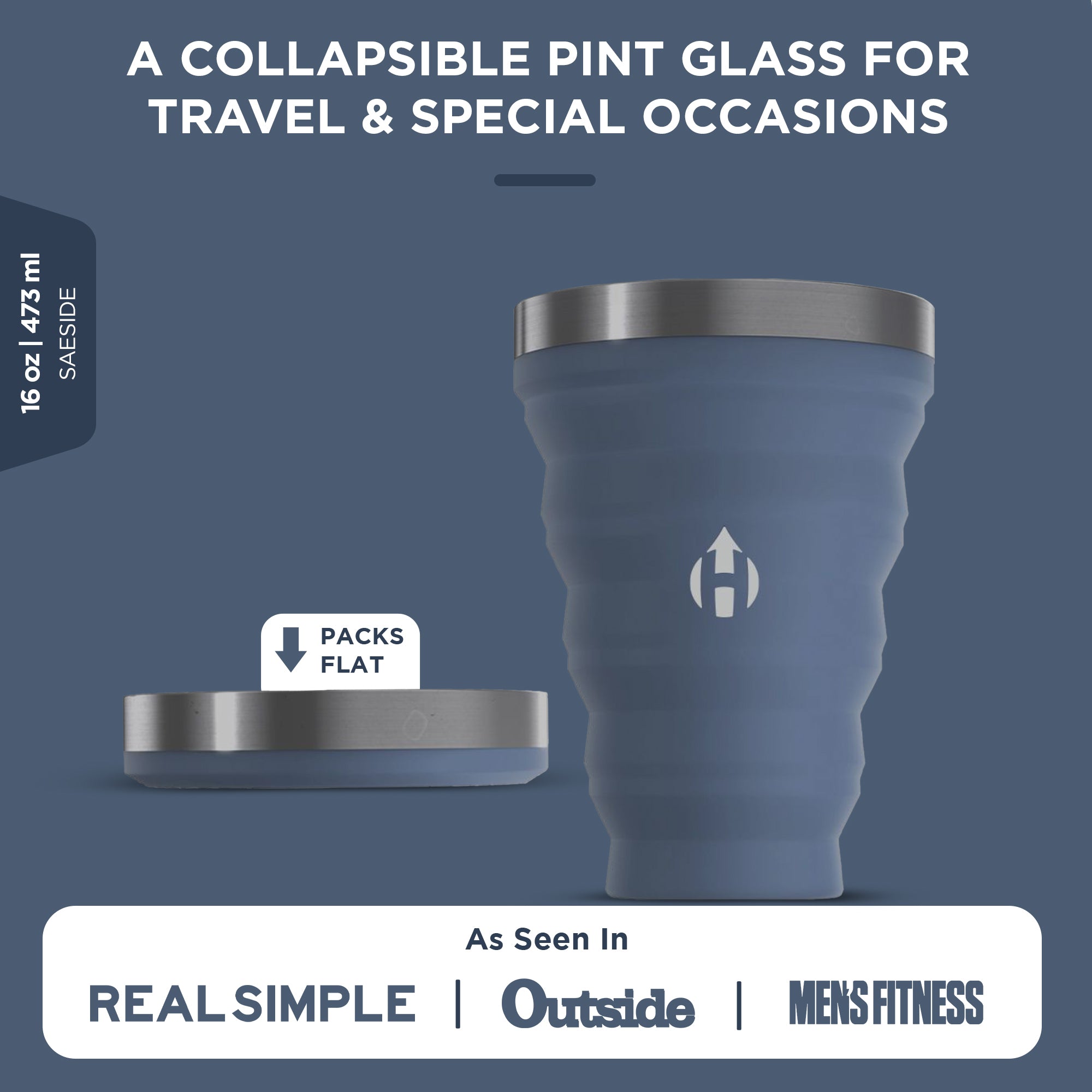 Collapsible Pocket Pint | 16 oz