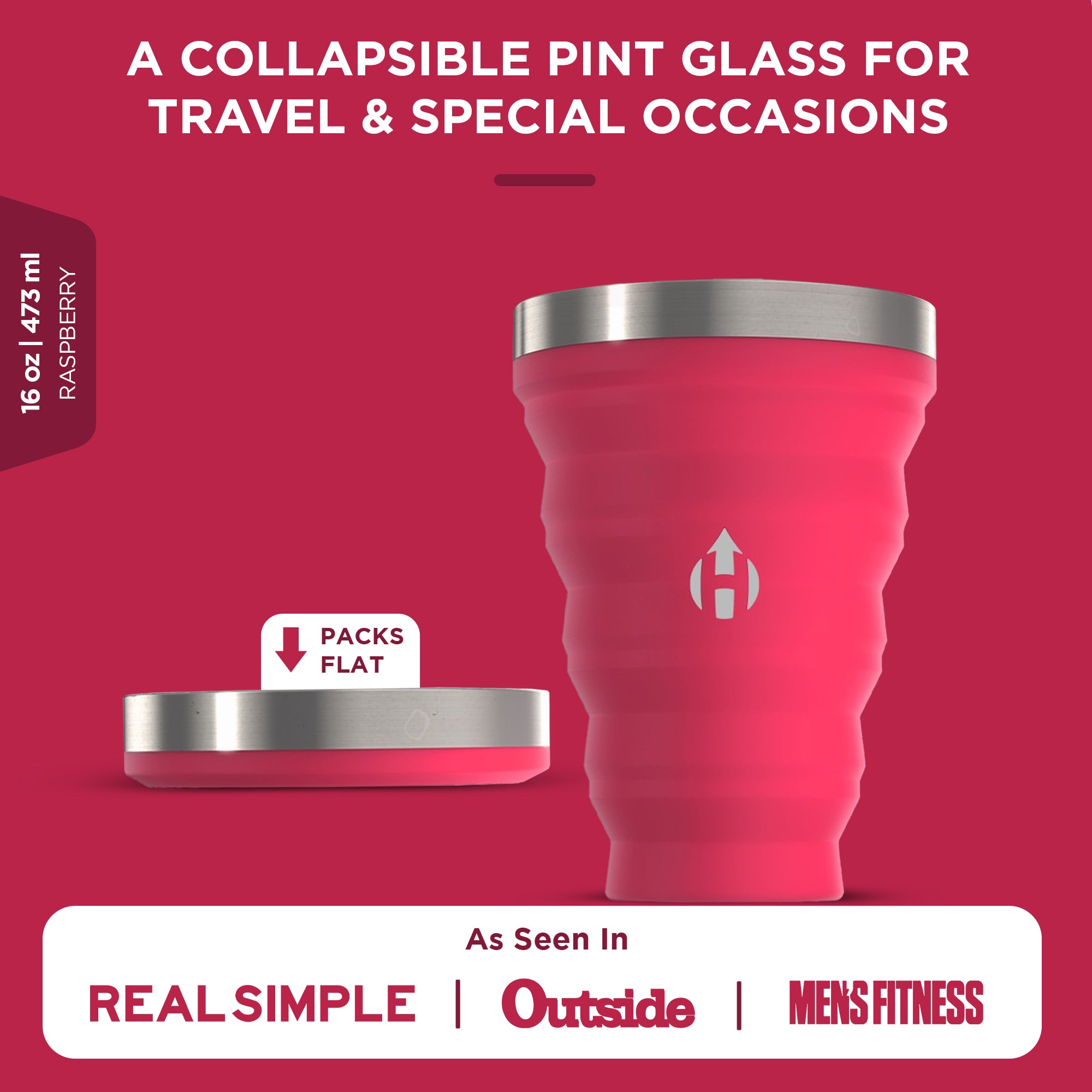 Collapsible Pocket Pint | 16 oz