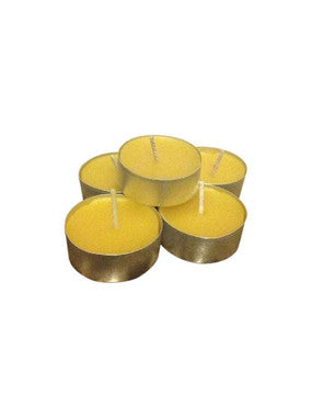 Beeswax Tealight Candles | 36 Pack, Tin or Aluminum