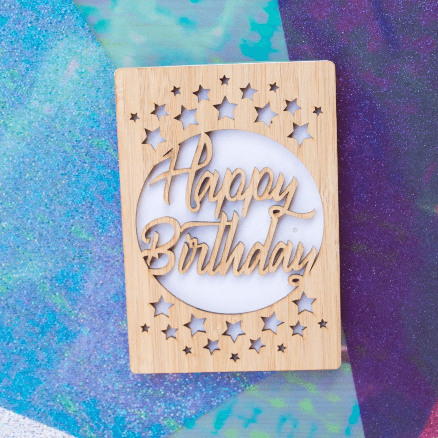 Bamboo Greeting Card | Birthday - Birthday Stars