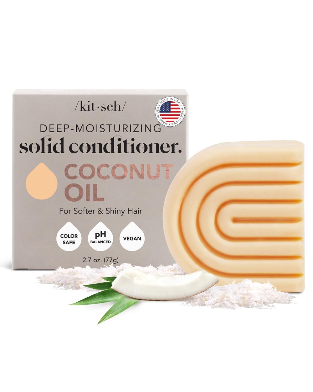 Conditioner Bar | Coconut Oil Deep-Moisturizing, Eco-Friendly, 2.7 oz