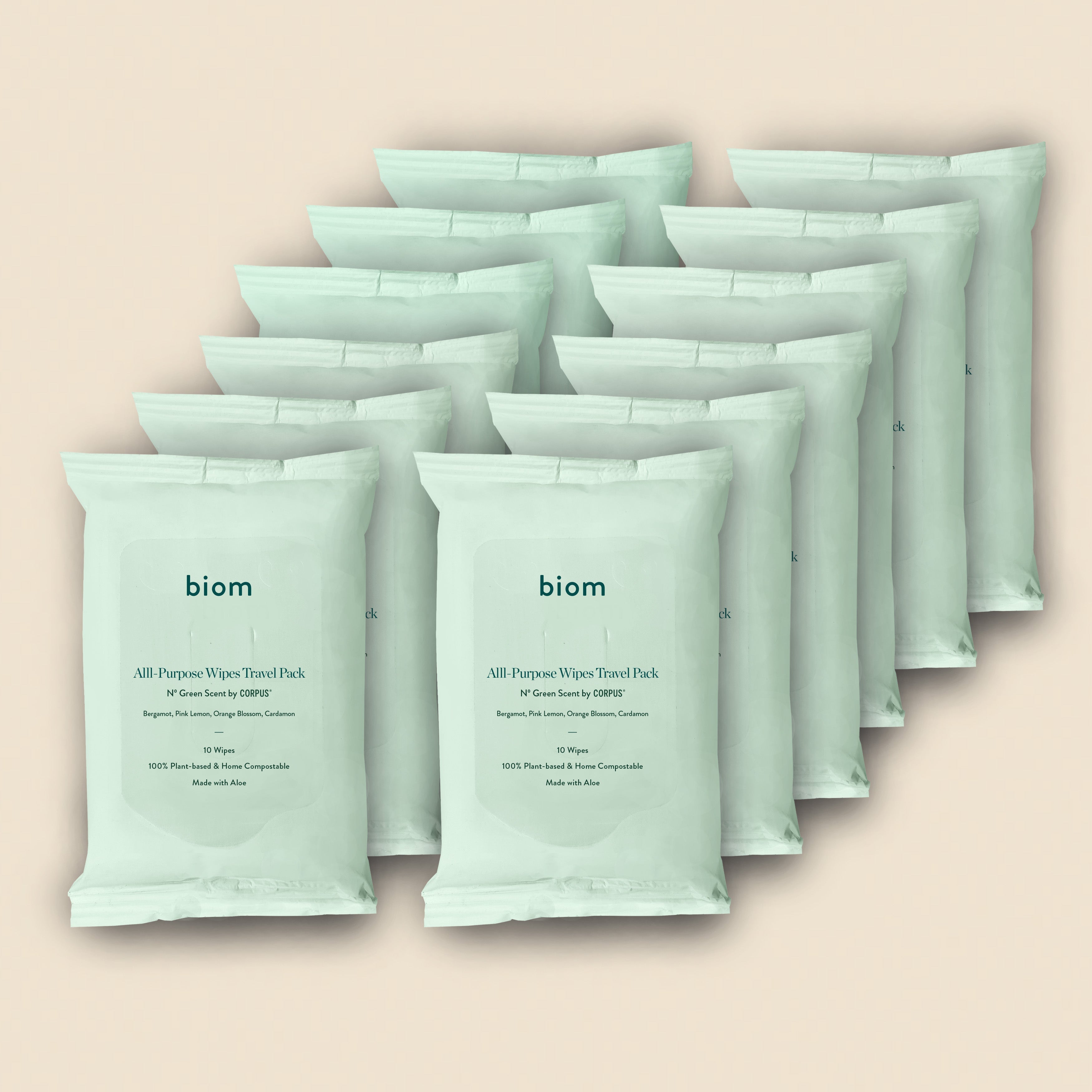 biom x CORPUS® All-Purpose Wipes - Travel Packs