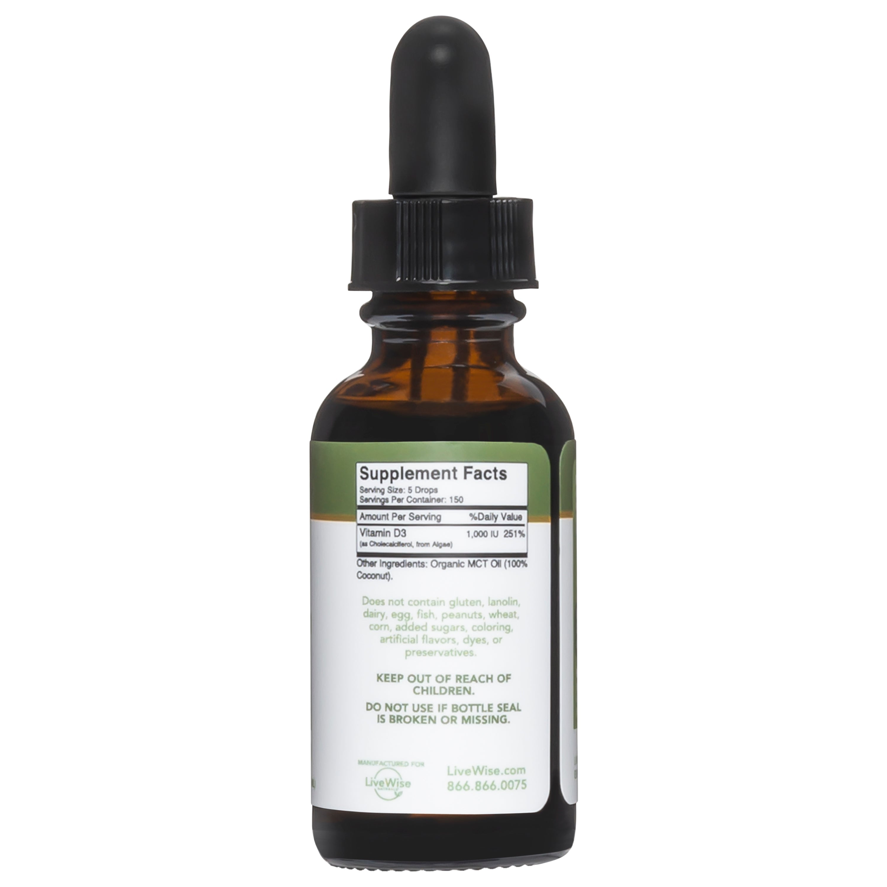 Vitamin D3 Liquid Drops - Vegan Friendly