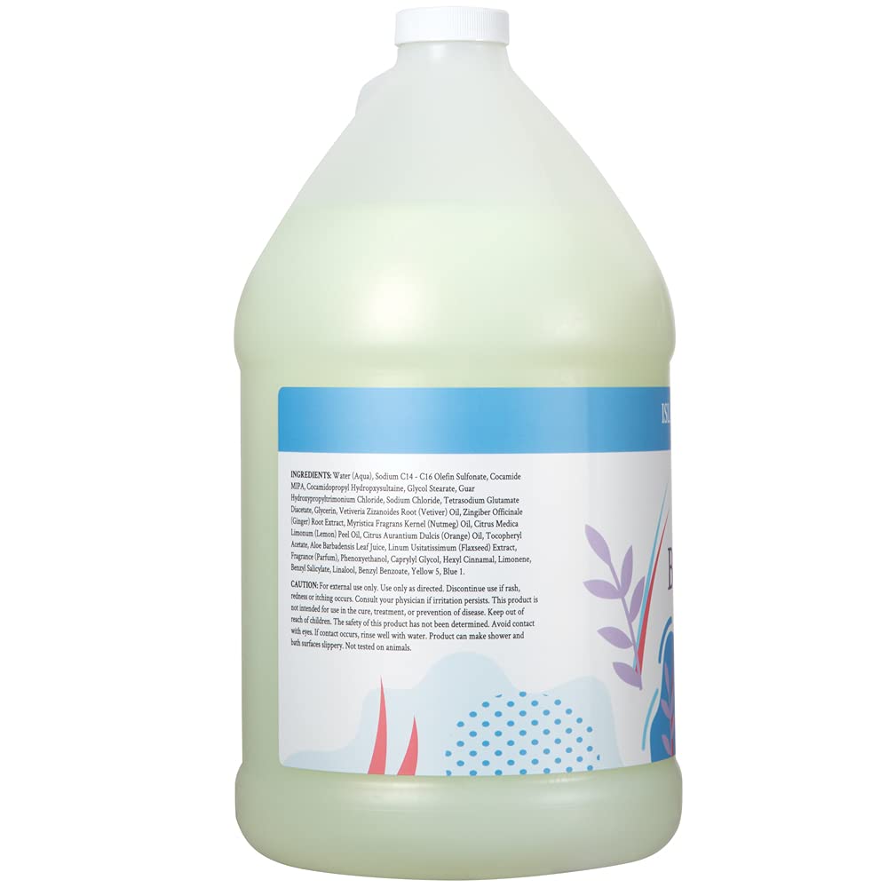 Body Wash | Green Tea & Lemongrass, Vegan, 2 Packs of 1 Gallon Refill