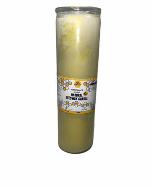 Pillar Candle | Raw Golden Yellow, 2 inch x 9 inch, 7 Day Burn - 24