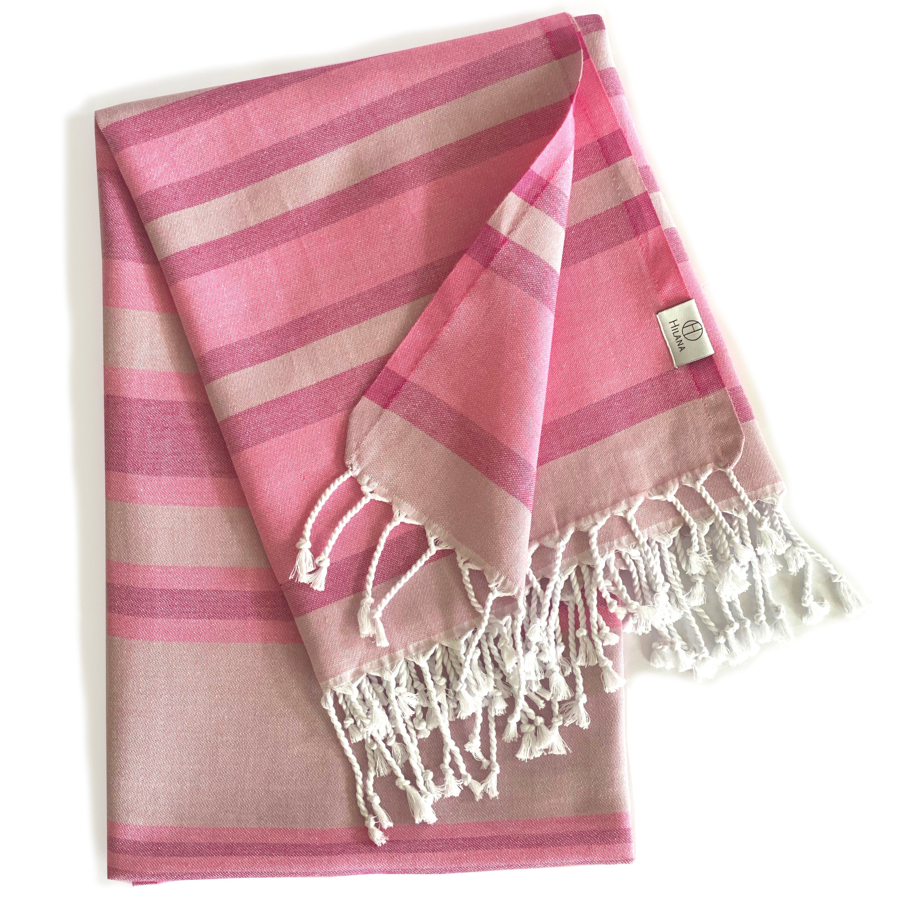 Turkish Towel/Blanket | Samara, Pink, 71" x 39"