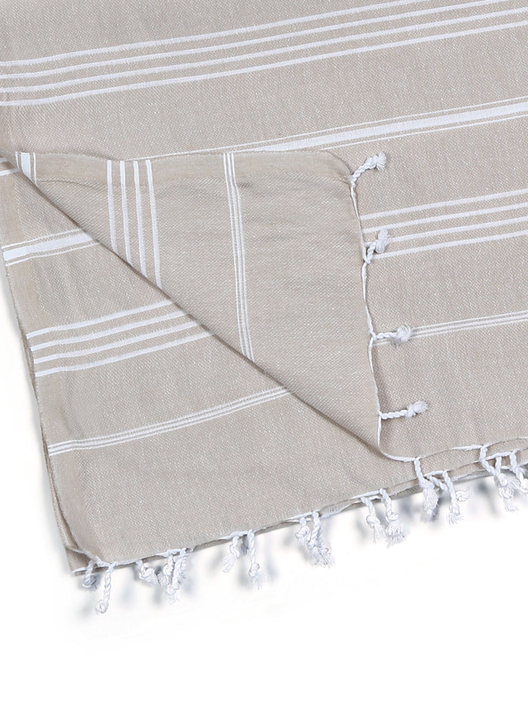 Turkish Towel/Blanket | Pure, Beige, 71"x39"