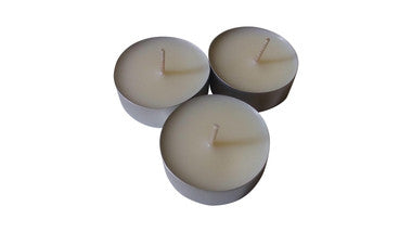 Tealight Candles | Handmade, Organic Soy Wax, Tin Tea Light Candles Pack of 50