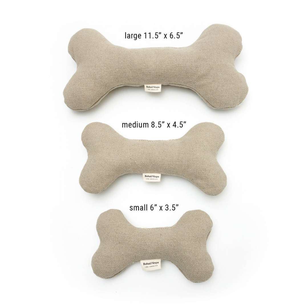 Hemp Dog Bone Toy for Gentle Chewers