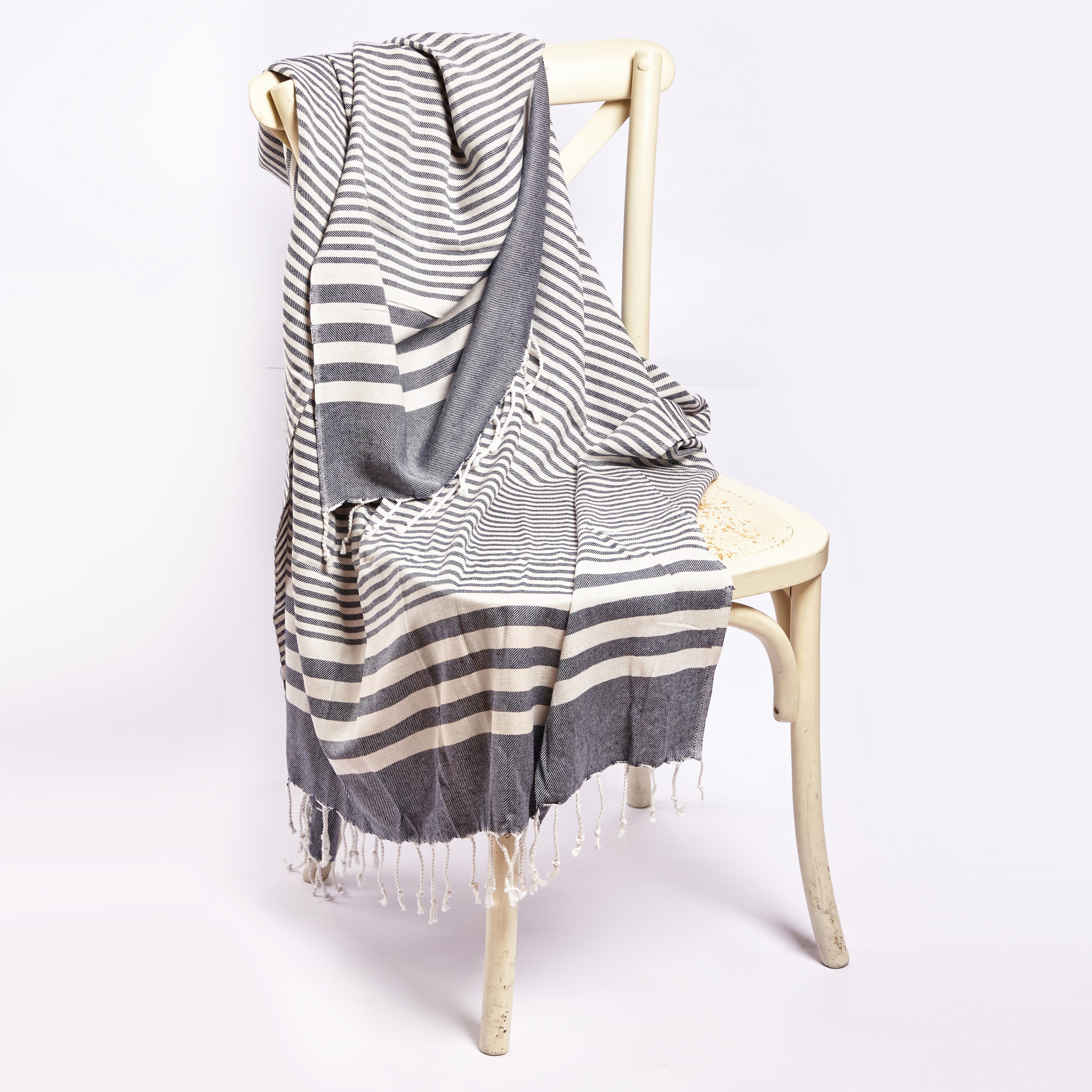 Upcycled Cotton Throw Blanket | Ultra Soft, 180x150 cm