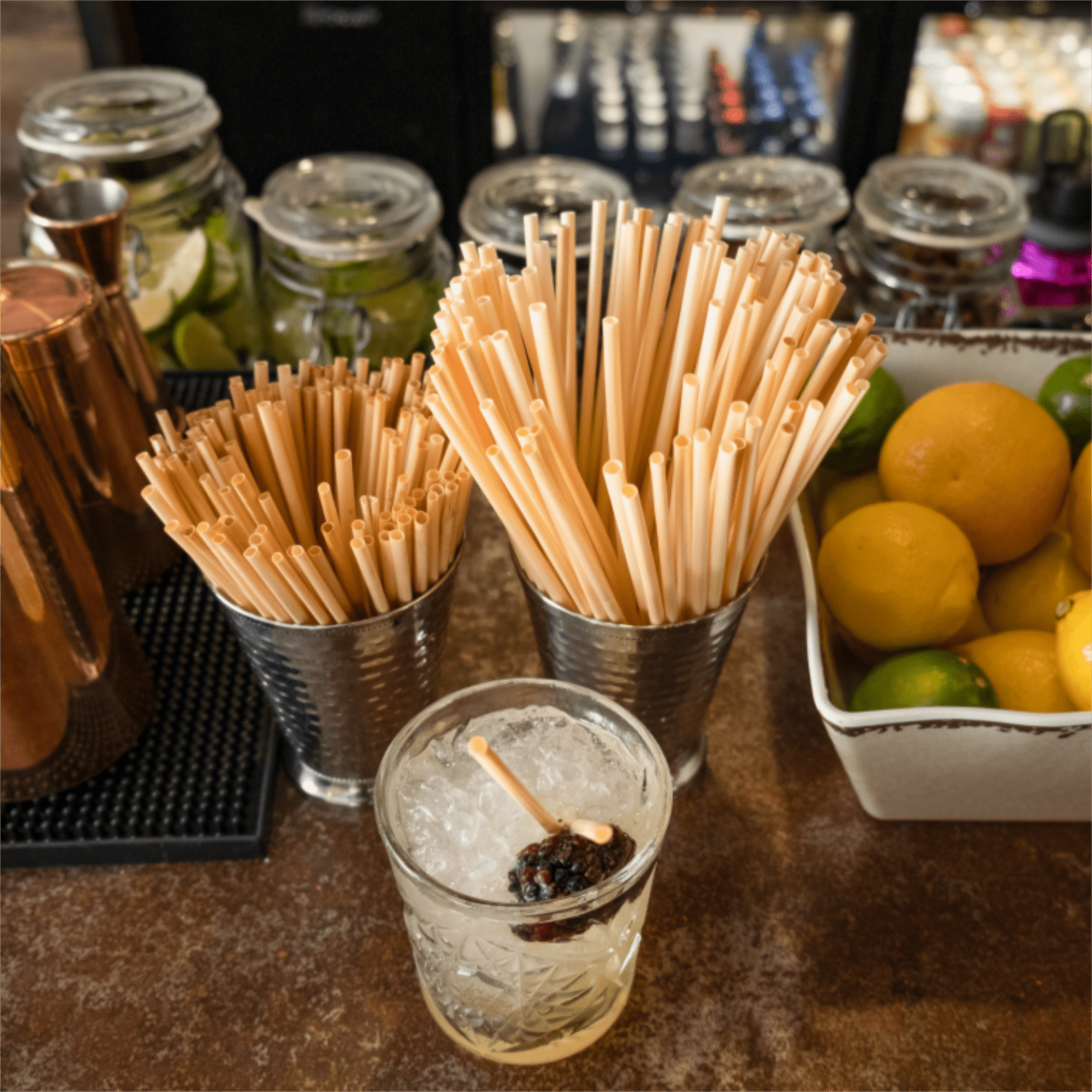 Wheat Straws | Cocktail 5.75" or Tall 7.75"