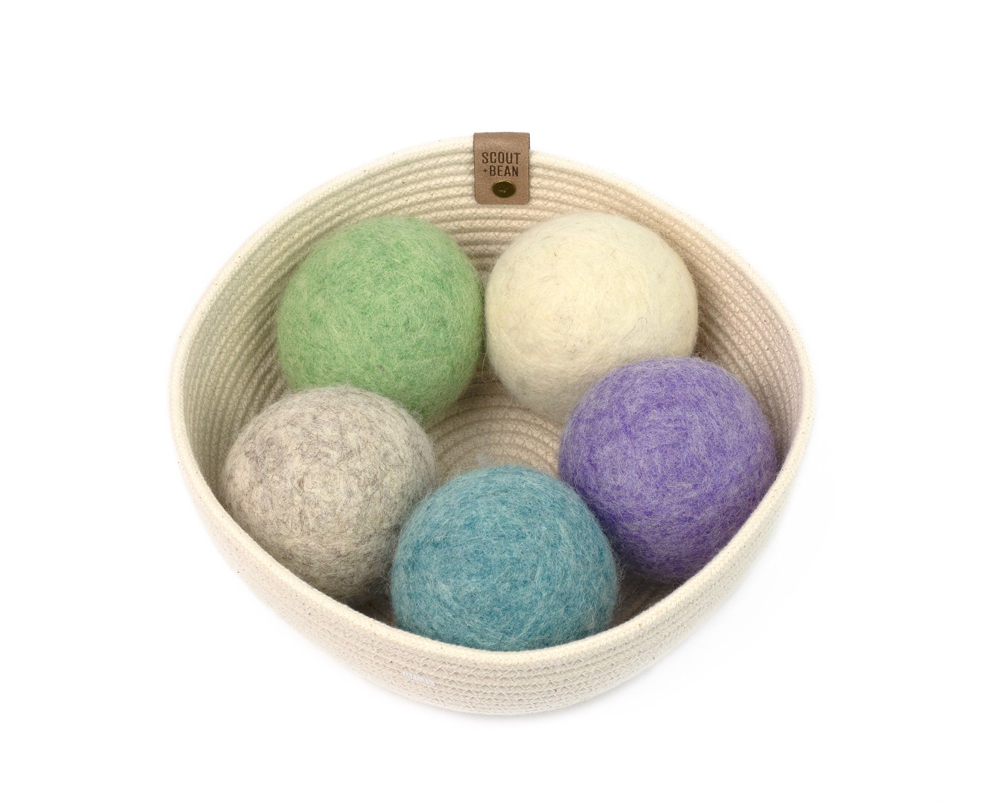 Wool Dryer Balls Gift Set | Jute Laundry Tote