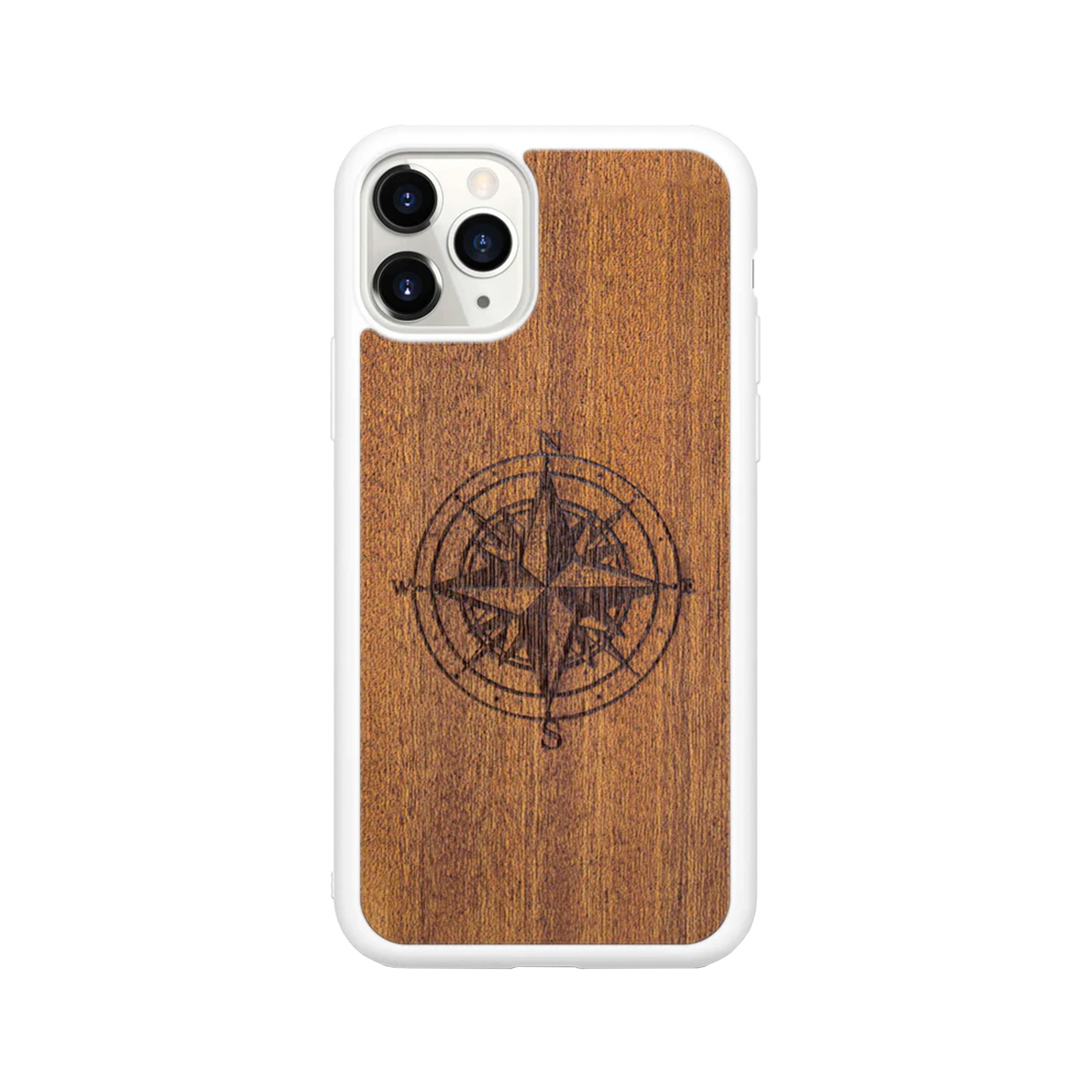 Mahogany Phone Case | Mark of Compass, Water-Resistant