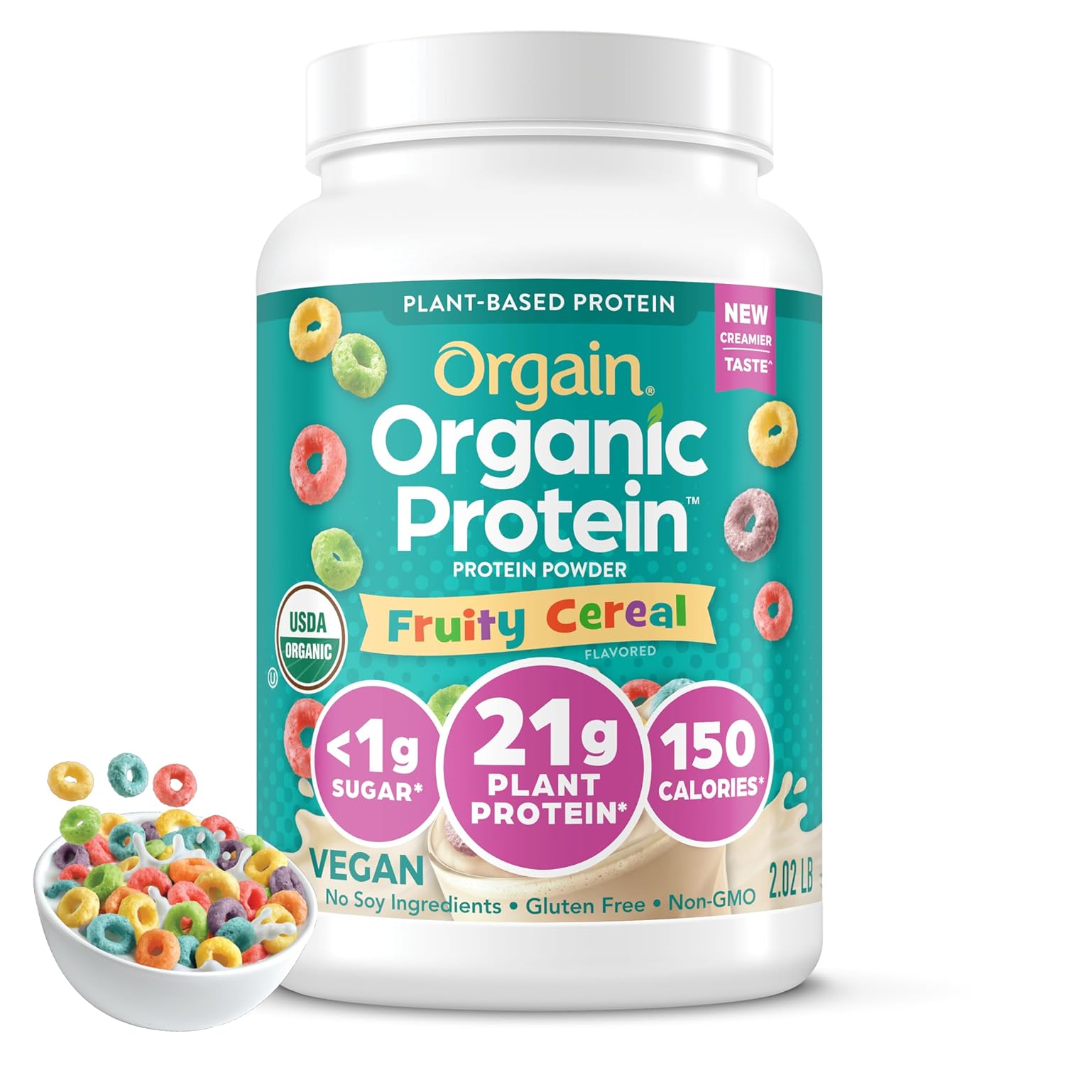 Protein Powder | Fruity Cereal Flavor, 21g Protein, 2.03 lb