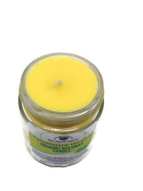 Candle | Pure Natural Organic Citronella, 6 oz Beeswax Container