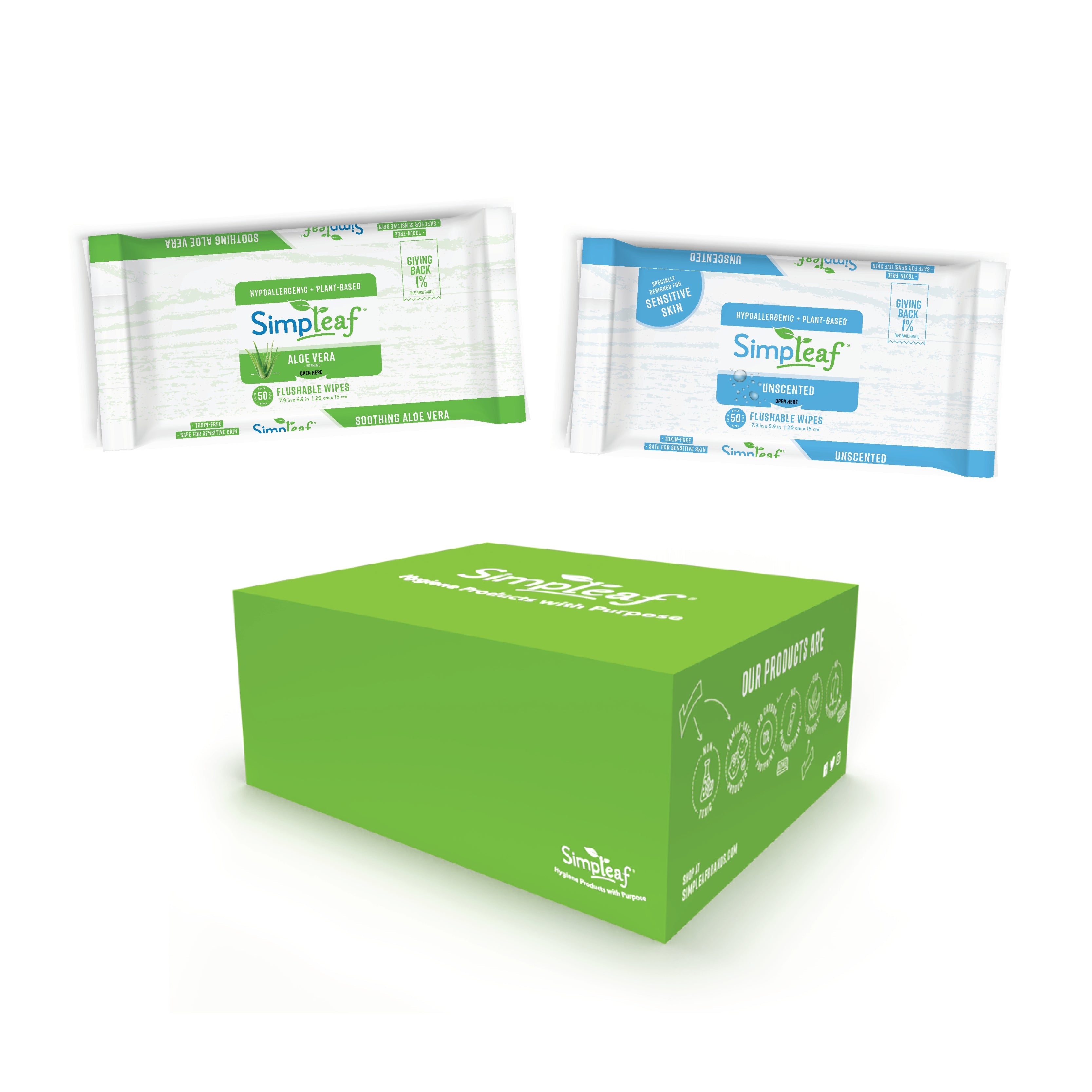 Aloe Vera-Unscented- Body Wipes Bundle Sample