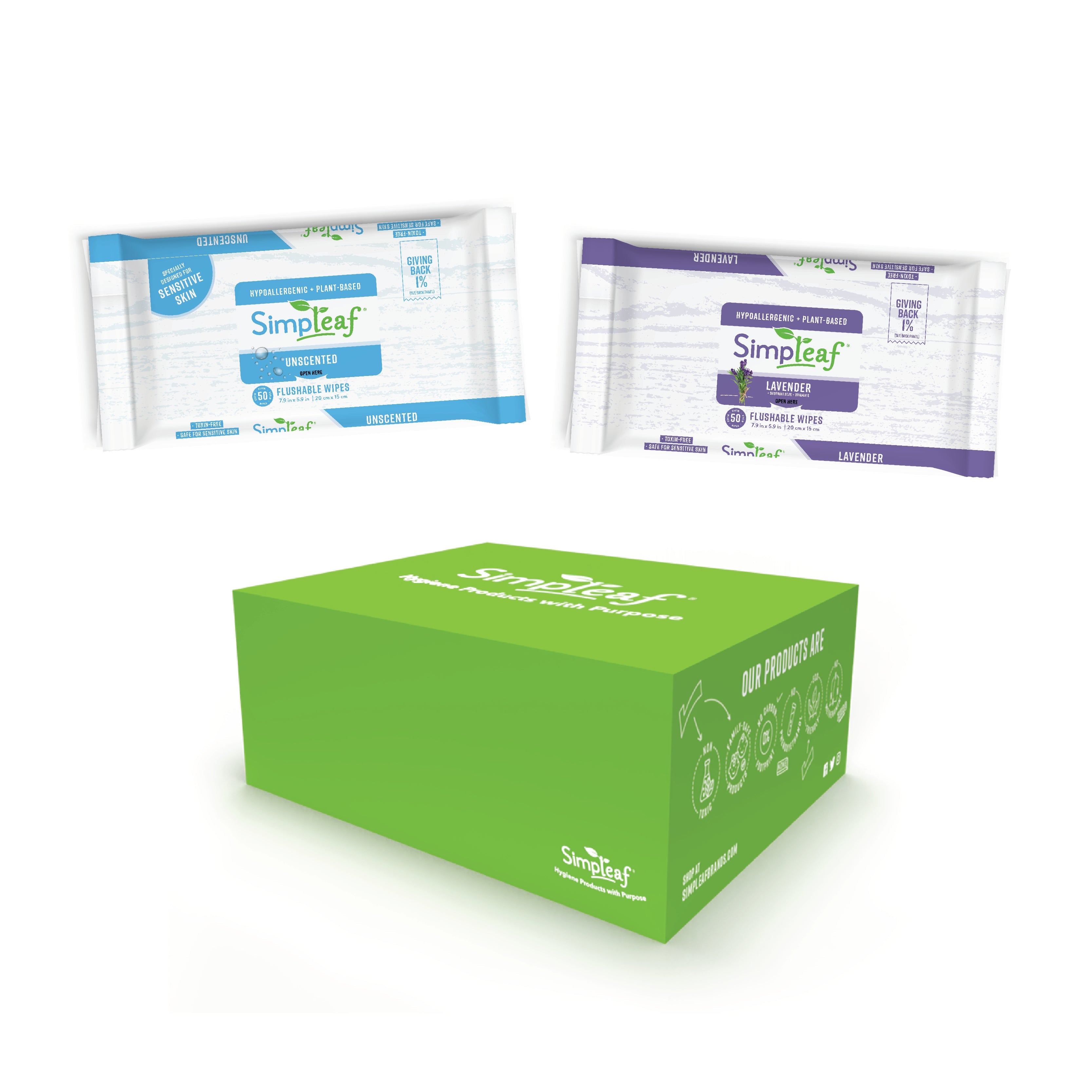 Lavender-Unscented- Body Wipes Bundle Sample