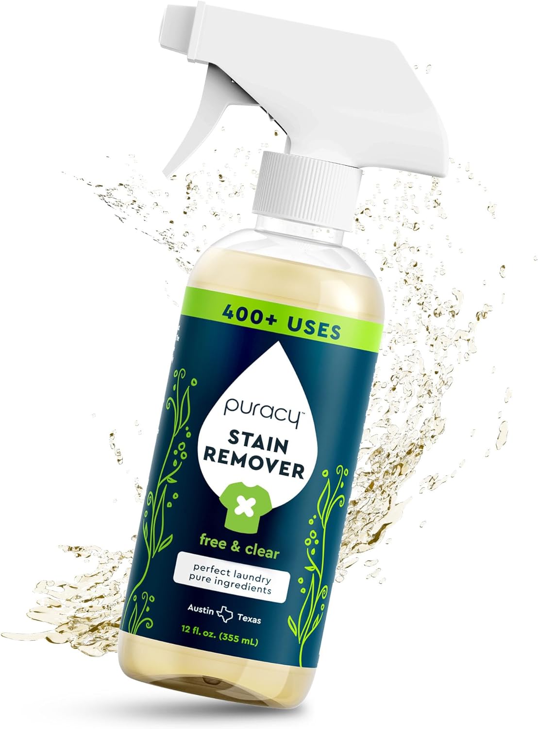 Stain Remover Spray | Natural Spot Cleaner, Travel Size, 12 oz.