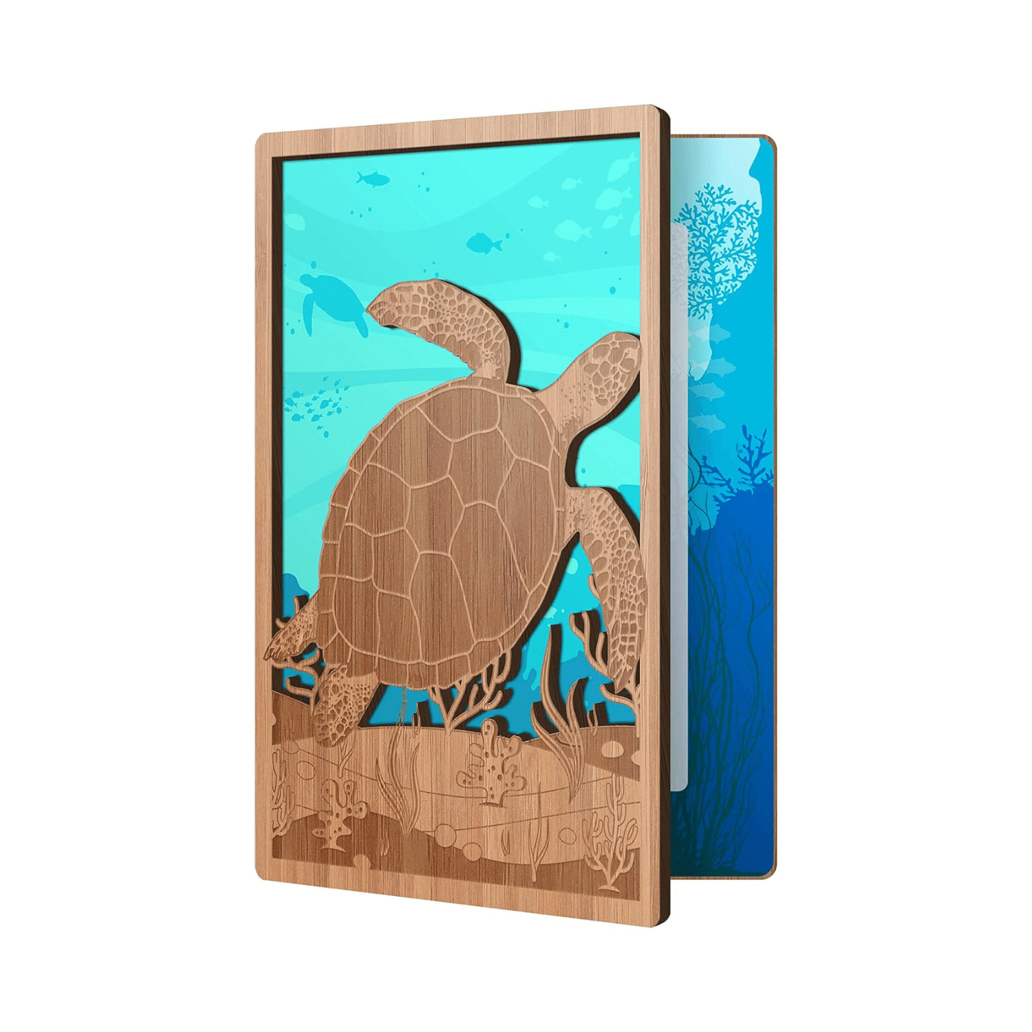 Bamboo Greeting Card | Nature - Sea Turtle