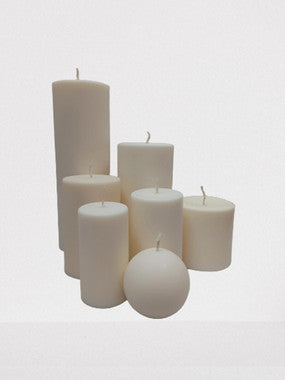 Candle Set | 7 Pack, Soy Wax, Off White/Bone White, Paraffin Free