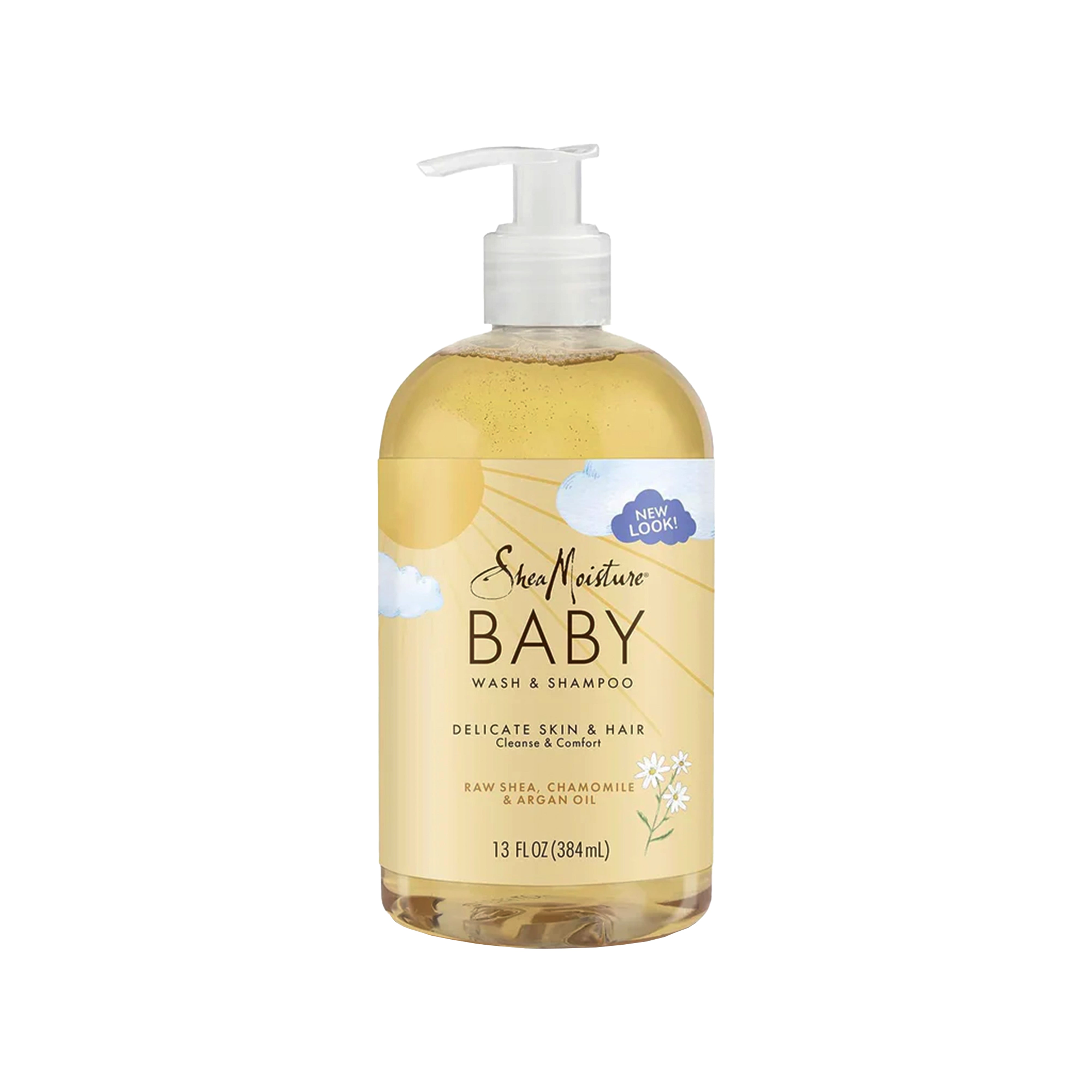 Baby Shampoo & Body Wash | Raw Shea, Chamomile, Argan Oil, 13 fl oz