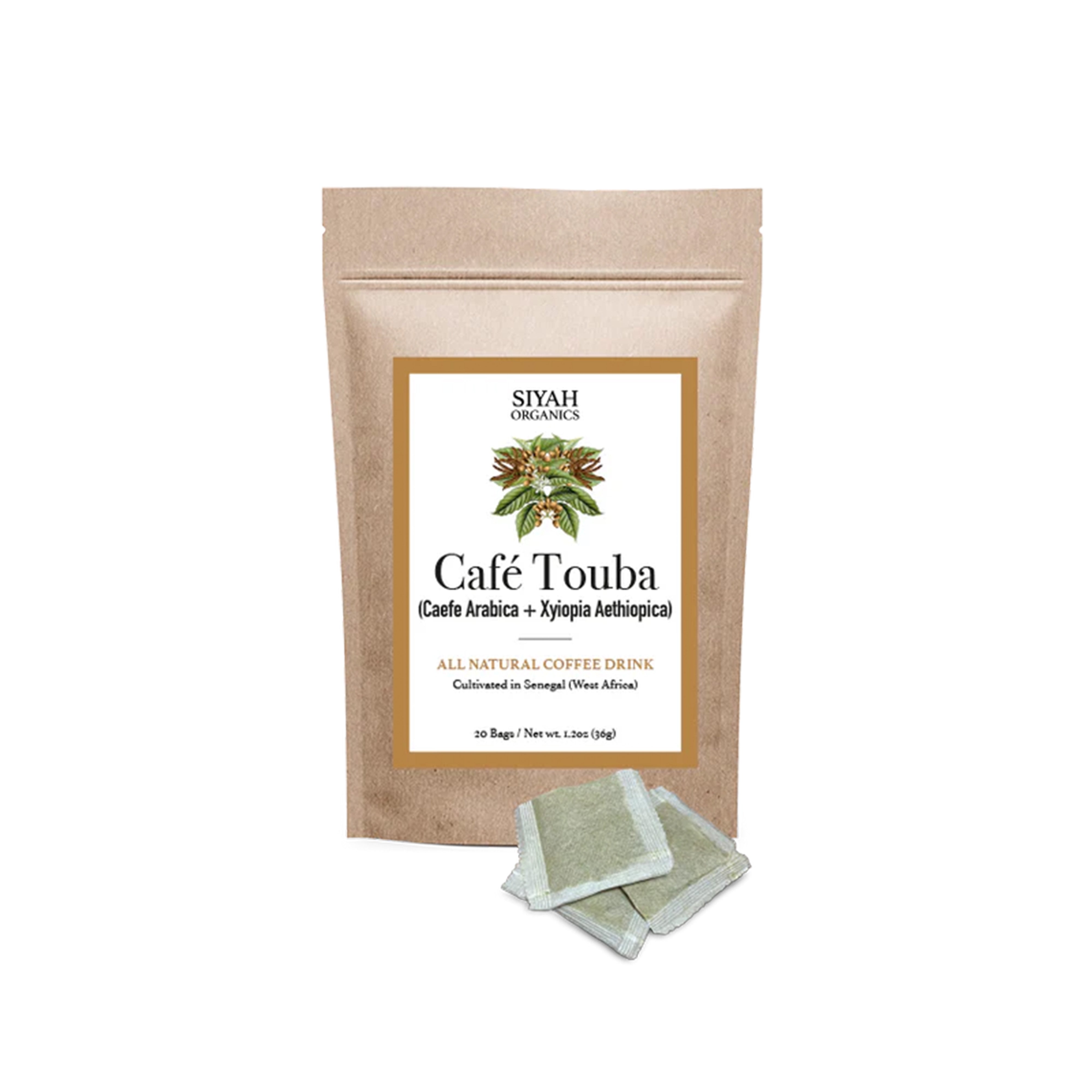 Café Touba | Natural Antioxidant, 21 Tea Bags