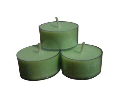 Scented Tea Light Candles | Stress Relief, Green Soy Wax, 12 Pack