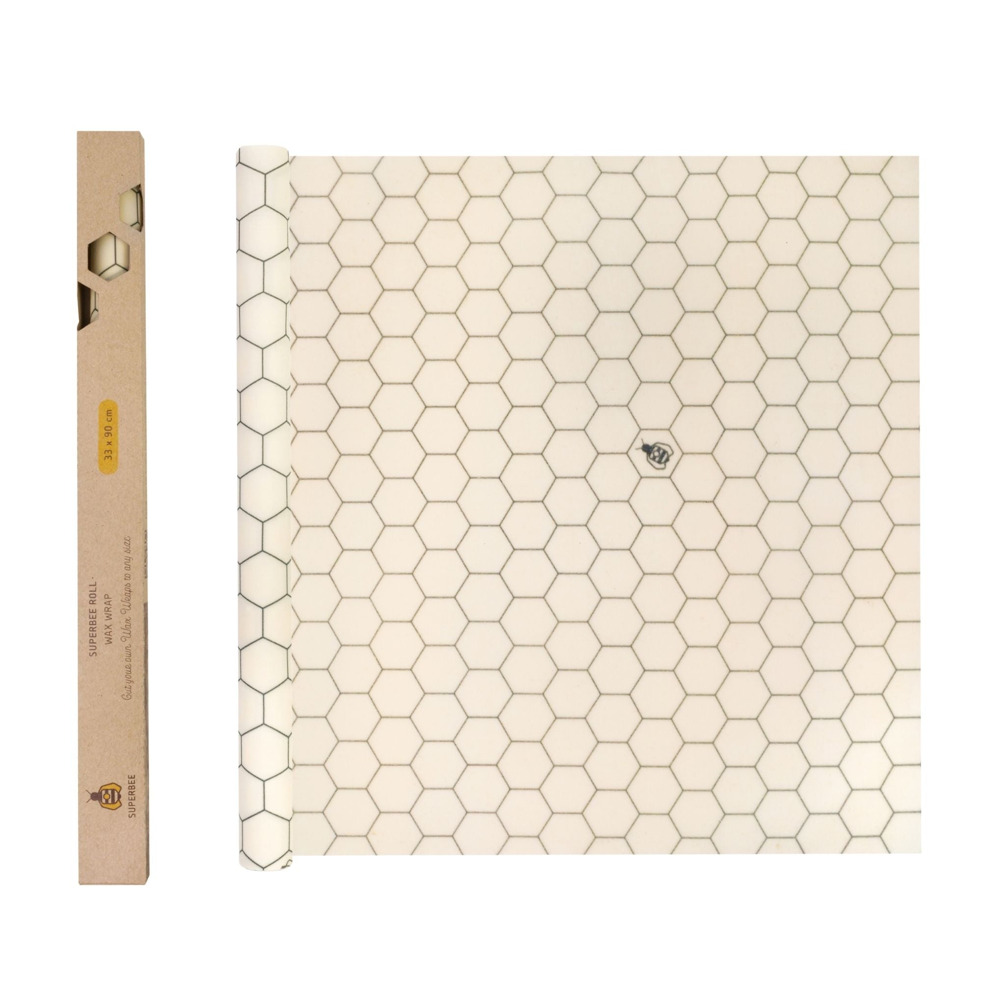 Beeswax Wrap Roll - Hexagonia 35" x 13"