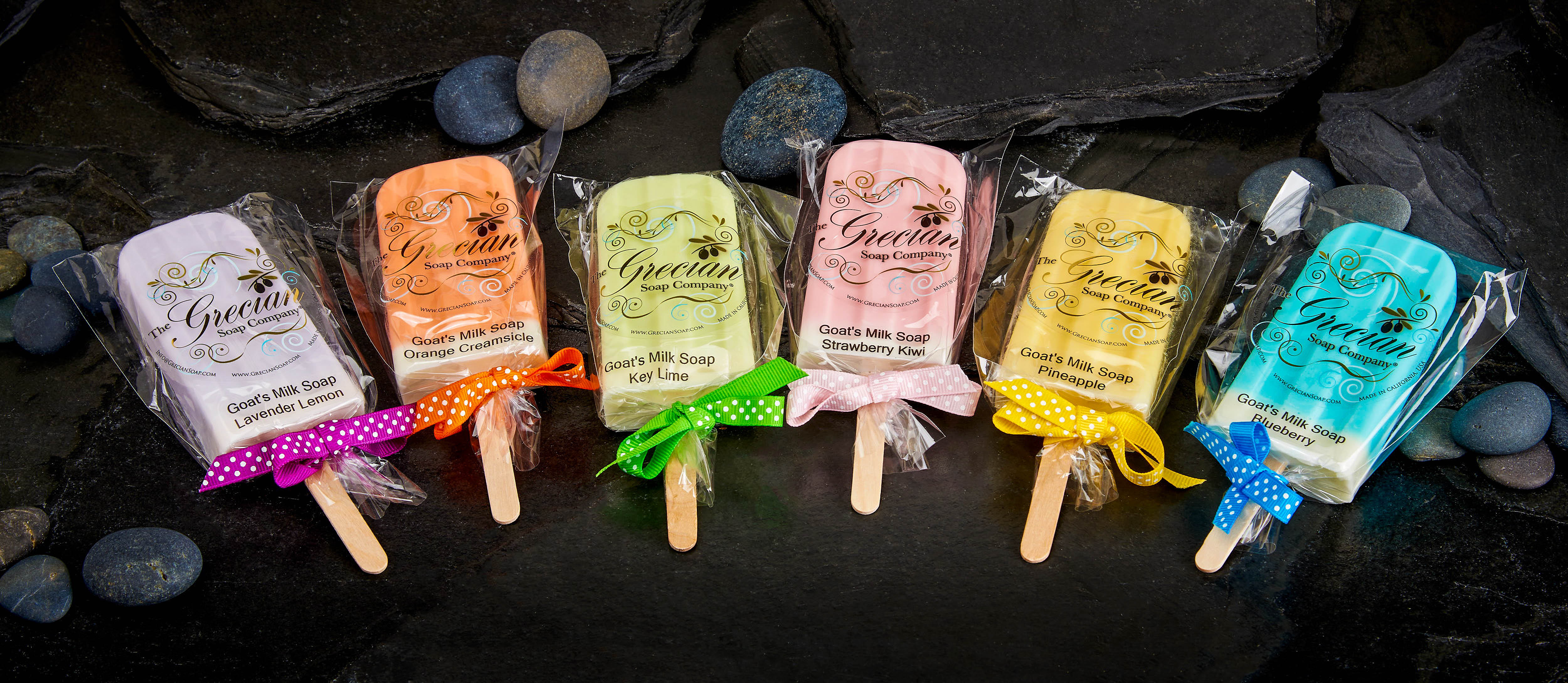 Popsicle Soaps - in six colors and fragrances