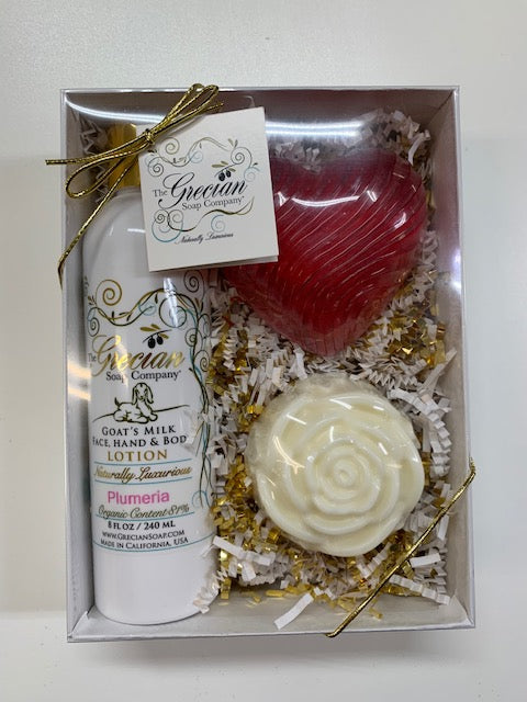 Lotion, Heart and Rose Gift Set