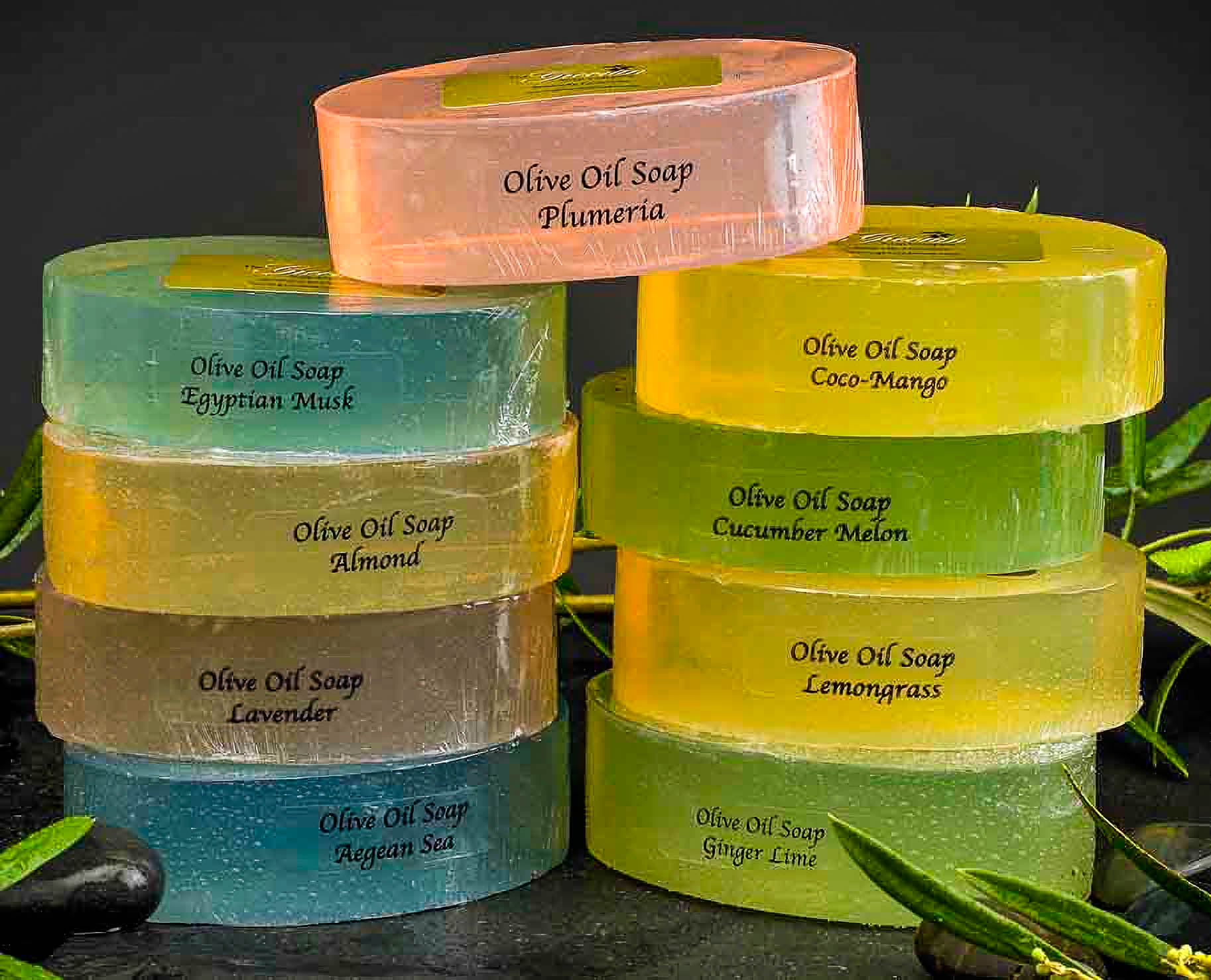 100% All Natural Refreshing Olive Oil Soaps