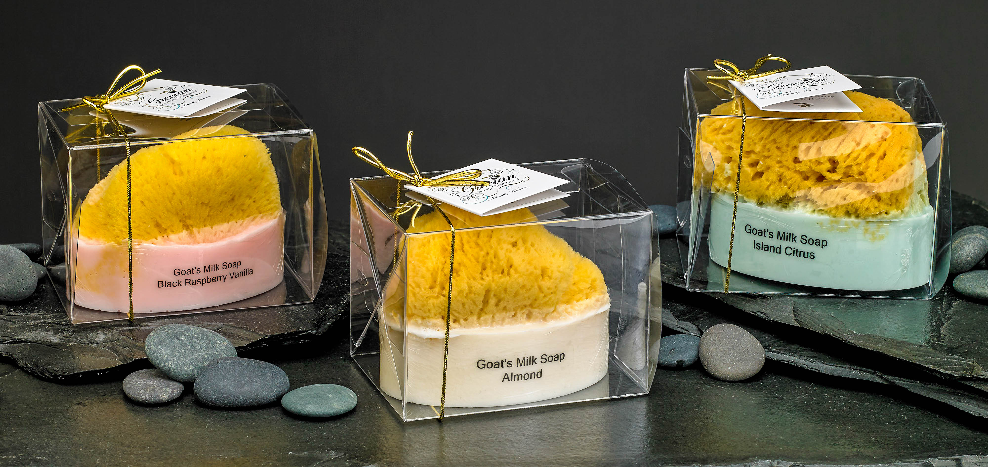 Goat's Milk & Olive Oil Soap with Natural Sea Sponge