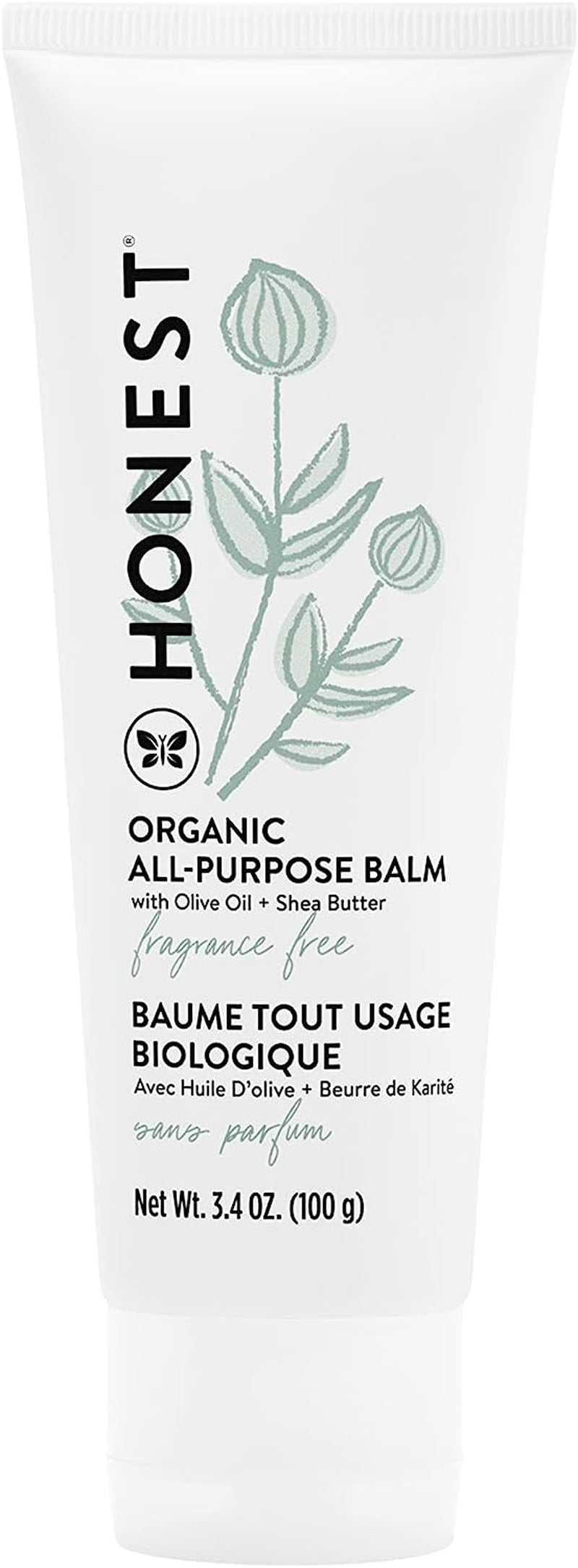 Organic All Purpose Balm | Gentle for Baby | Soothes + Moisturizes | Plant-Based + Hypoallergenic | 3.4 Oz