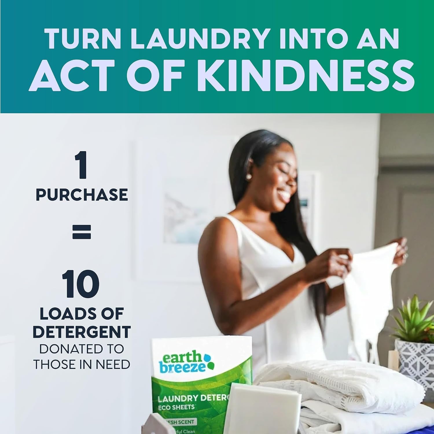 Laundry Detergent Sheets - 30 Detergent Sheets - 60 Loads - Concentrated Liquidless Laundry Soap - No Plastic Jug - Fragrance-Free