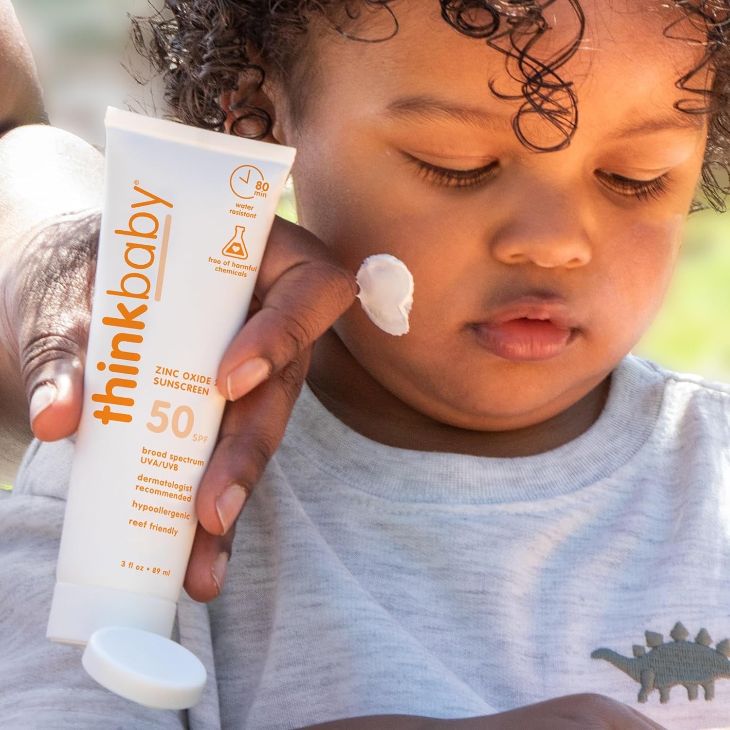 baby SPF 50+ Baby Mineral Sunscreen – Safe, Natural Sunblock for Babies - Water Resistant Sun Cream – Broad Spectrum UVA/UVB Sun Protection – Vegan Baby Sunscreen Lotion, 3 Oz.