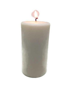 Pillar Candle | Aromatherapy, Vegan, Organic, Basil Peppermint, 2 x 3.8 Inches