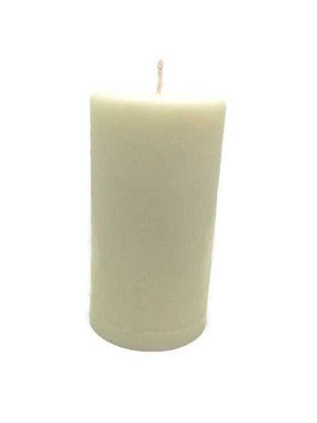 Pillar Candle | Aromatherapy, Vegan, Organic, Basil Peppermint, 2 x 3.8 Inches