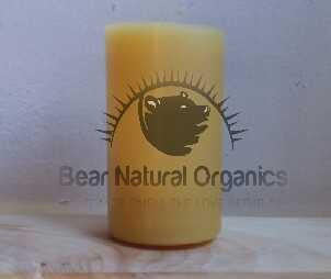 Pillar Candle Set | Organic Beeswax, Golden Yellow, 2" x 3.8", 2.45" x 4", 2.75" x 4.6