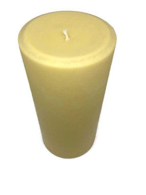 Candle | Pure Natural Handmade, 3" x 3", Golden Yellow Beeswax